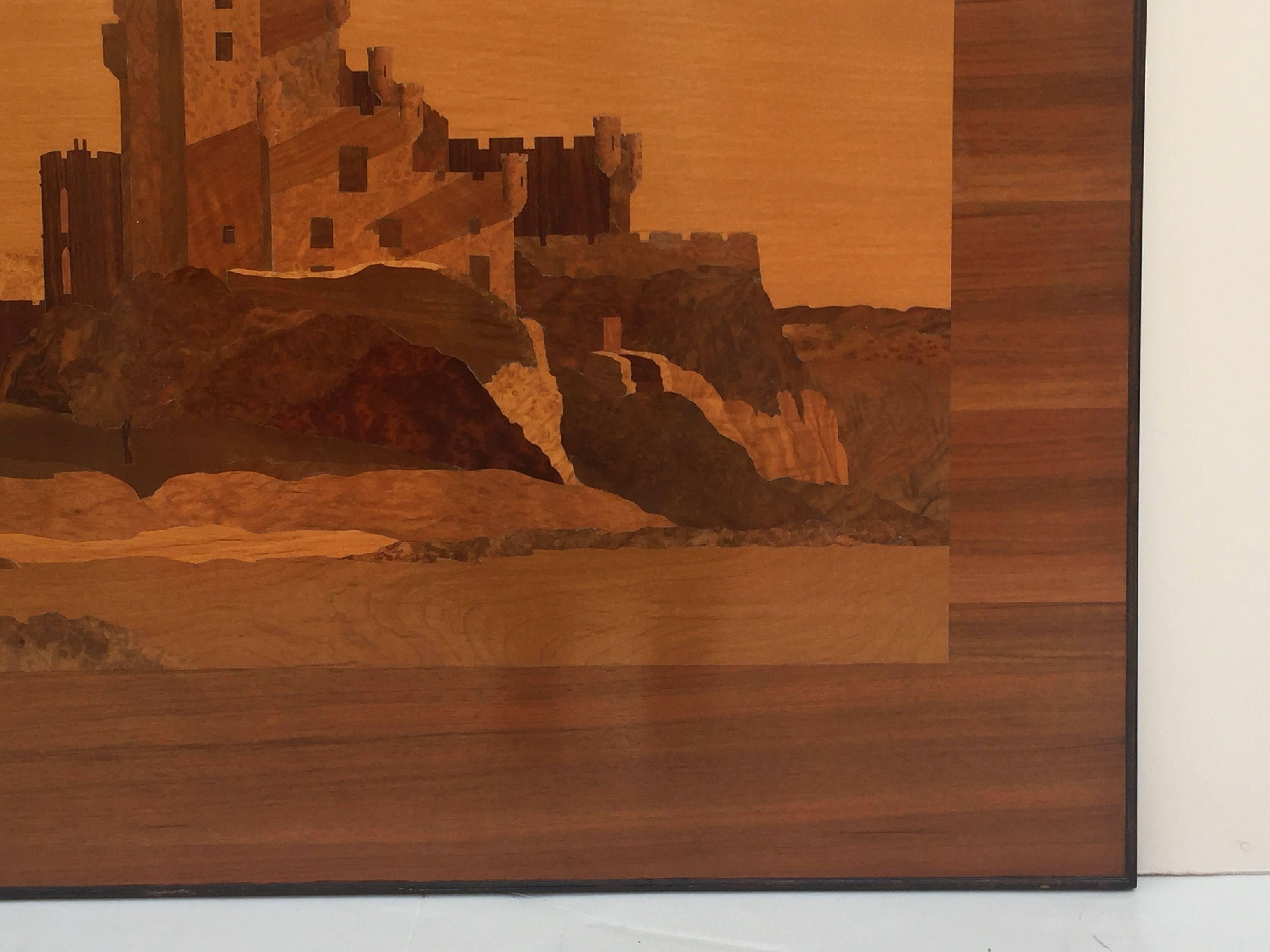 Large Scottish Marquetry Panel of Dunvegan Castle 3