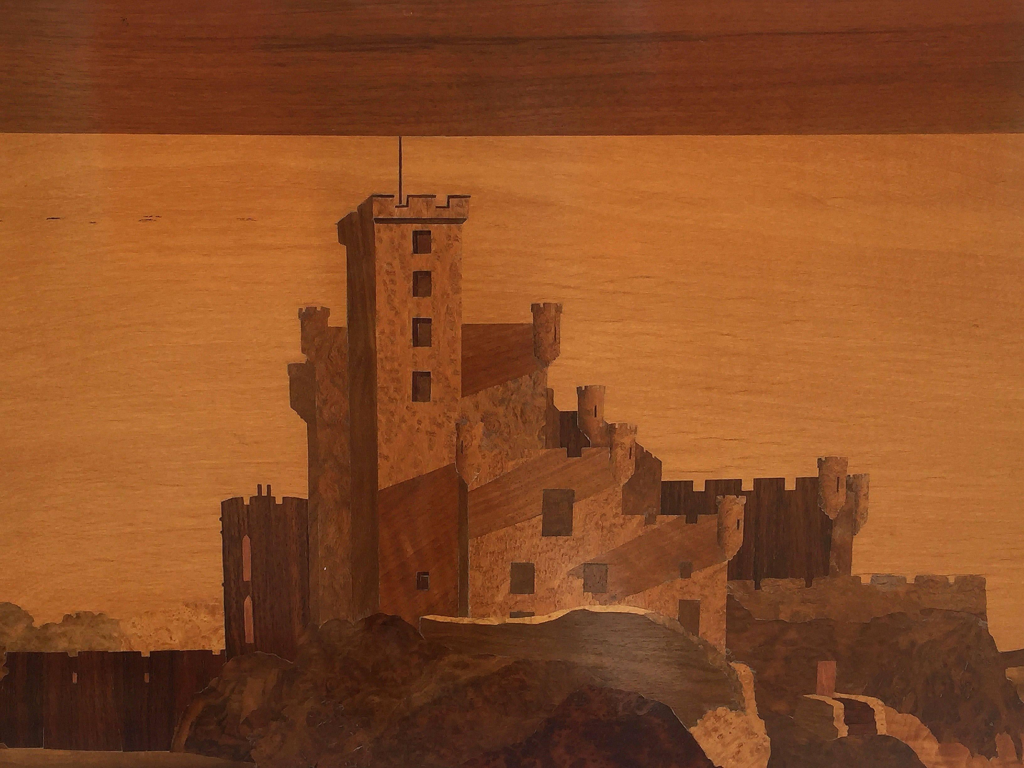 Large Scottish Marquetry Panel of Dunvegan Castle 2