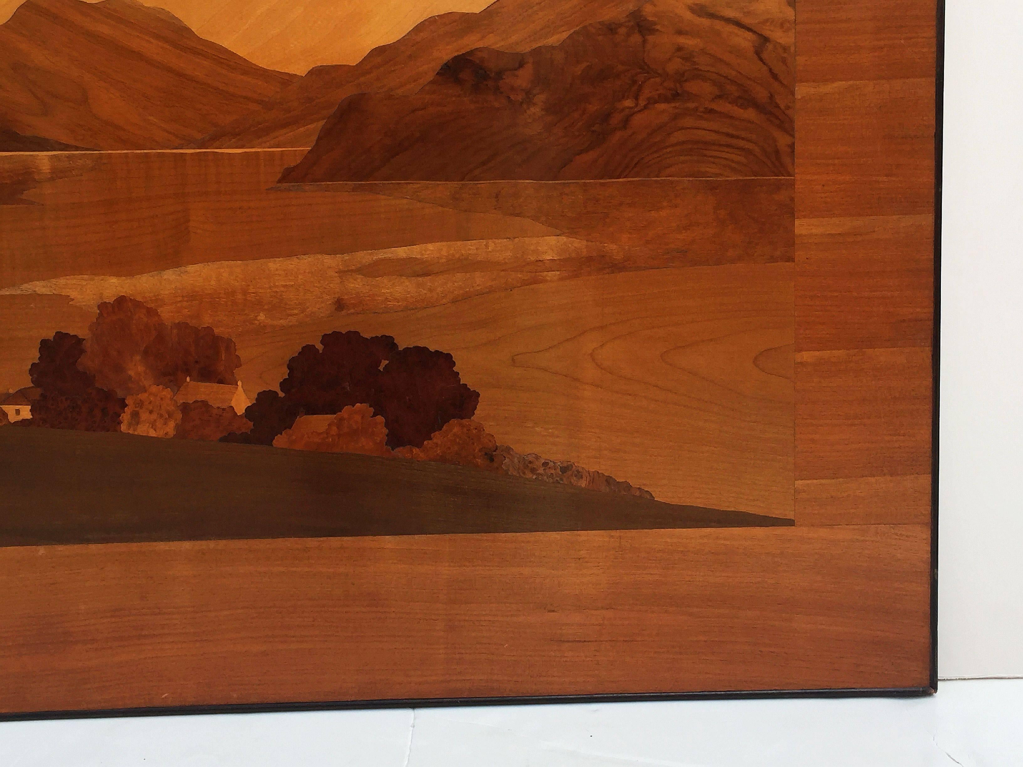 Large Scottish Marquetry Panel of Loch Fyne, Argyll 2