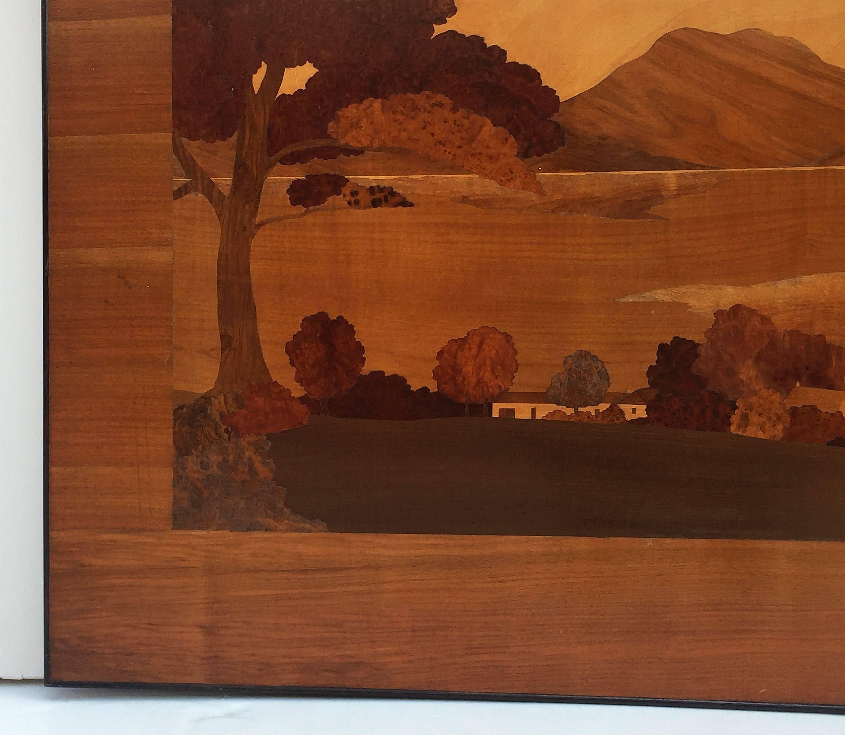 Large Scottish Marquetry Panel of Loch Fyne, Argyll 1