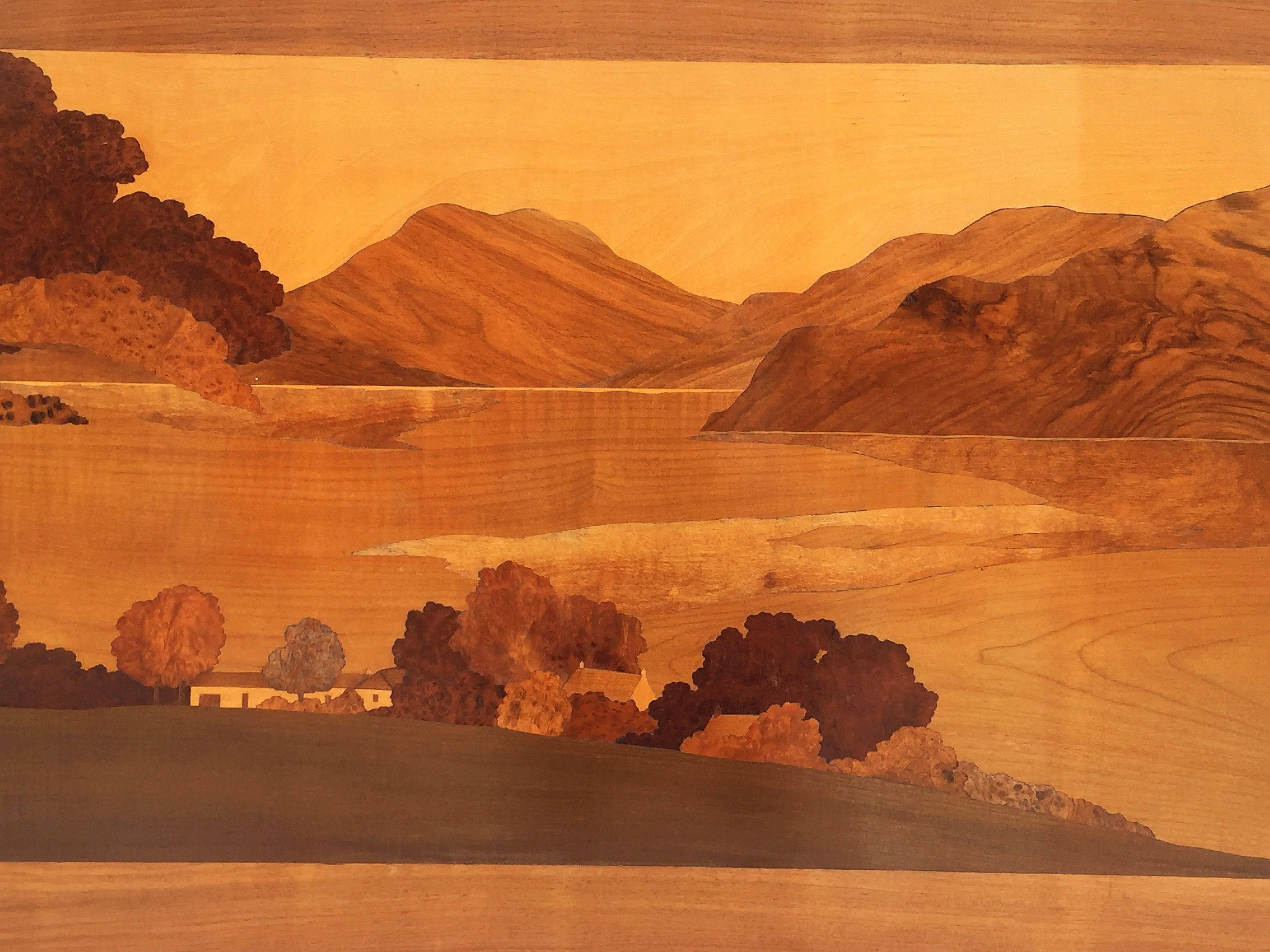 Large Scottish Marquetry Panel of Loch Fyne, Argyll 3