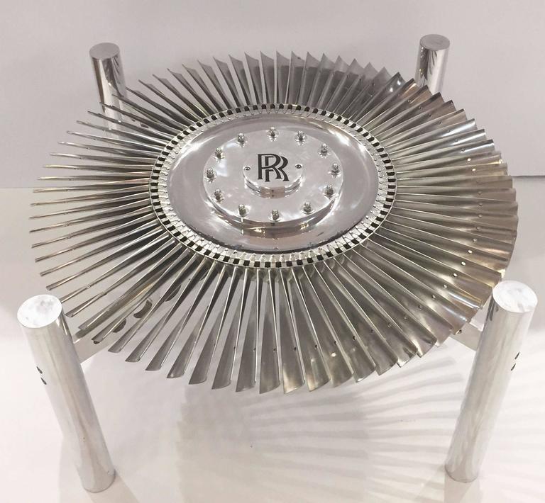 Rolls Royce Jet Engine Impeller Low Table From England At