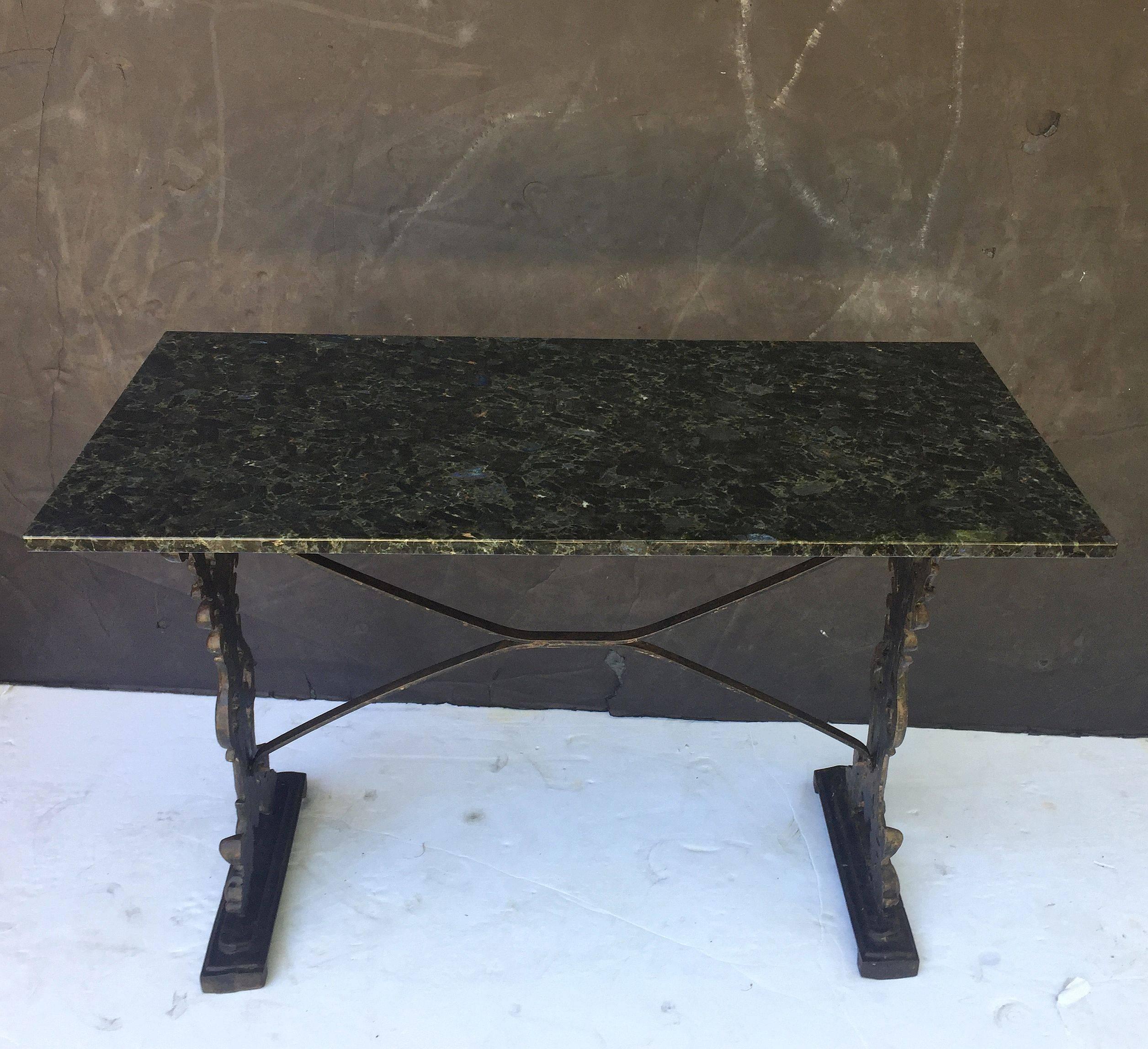 bistro table granite top