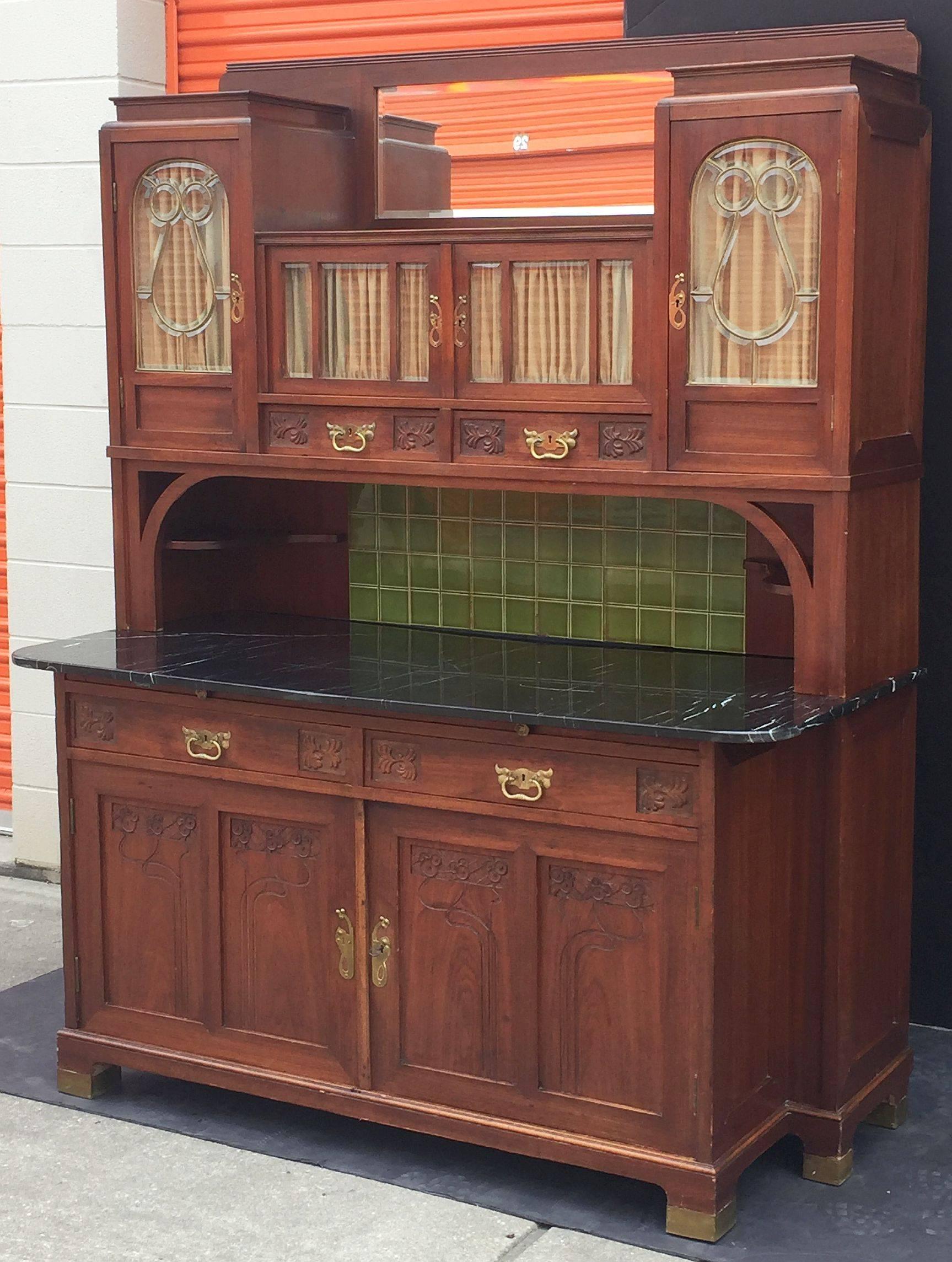 art nouveau cabinet