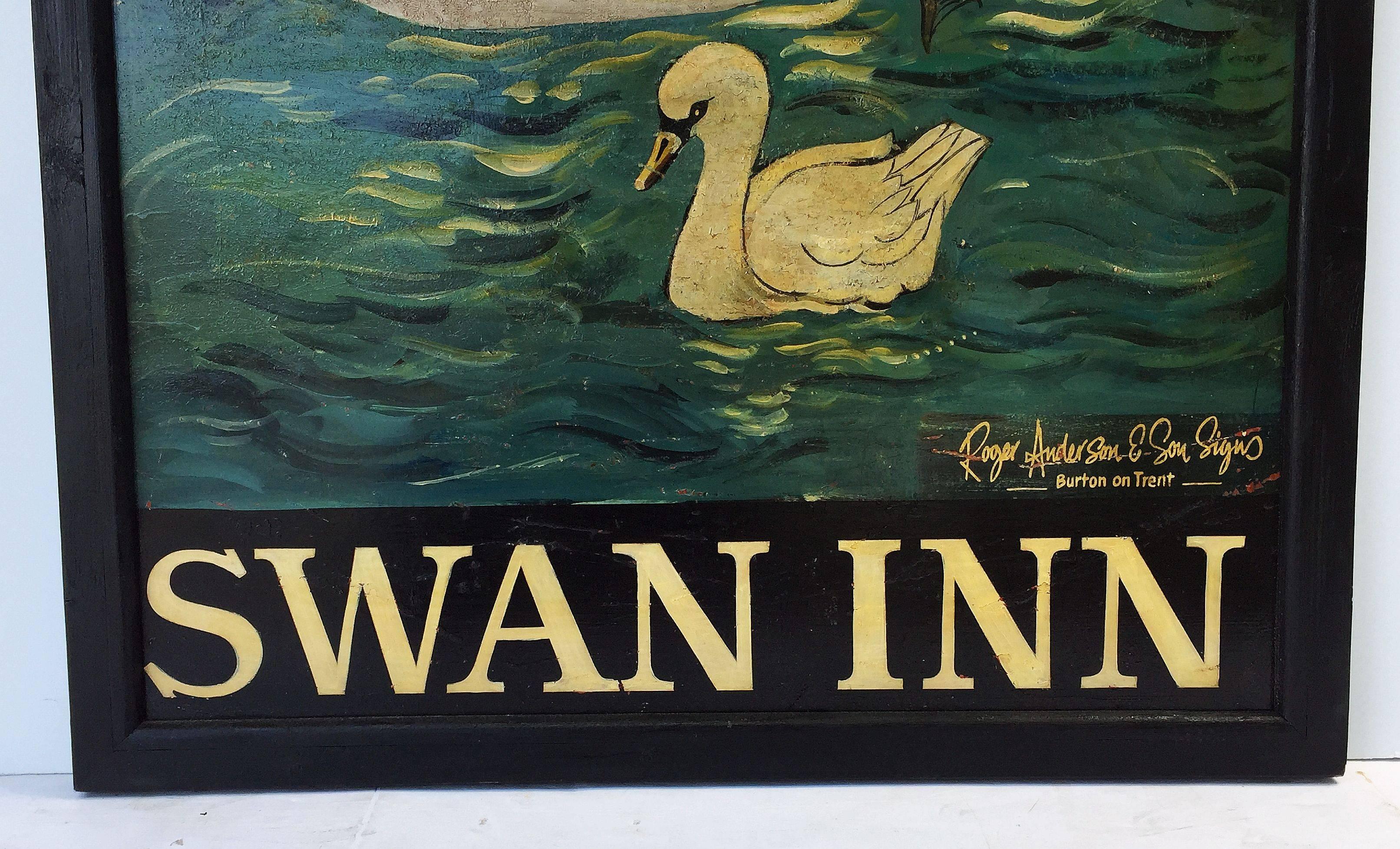 20th Century English Pub Sign, Swan Inn