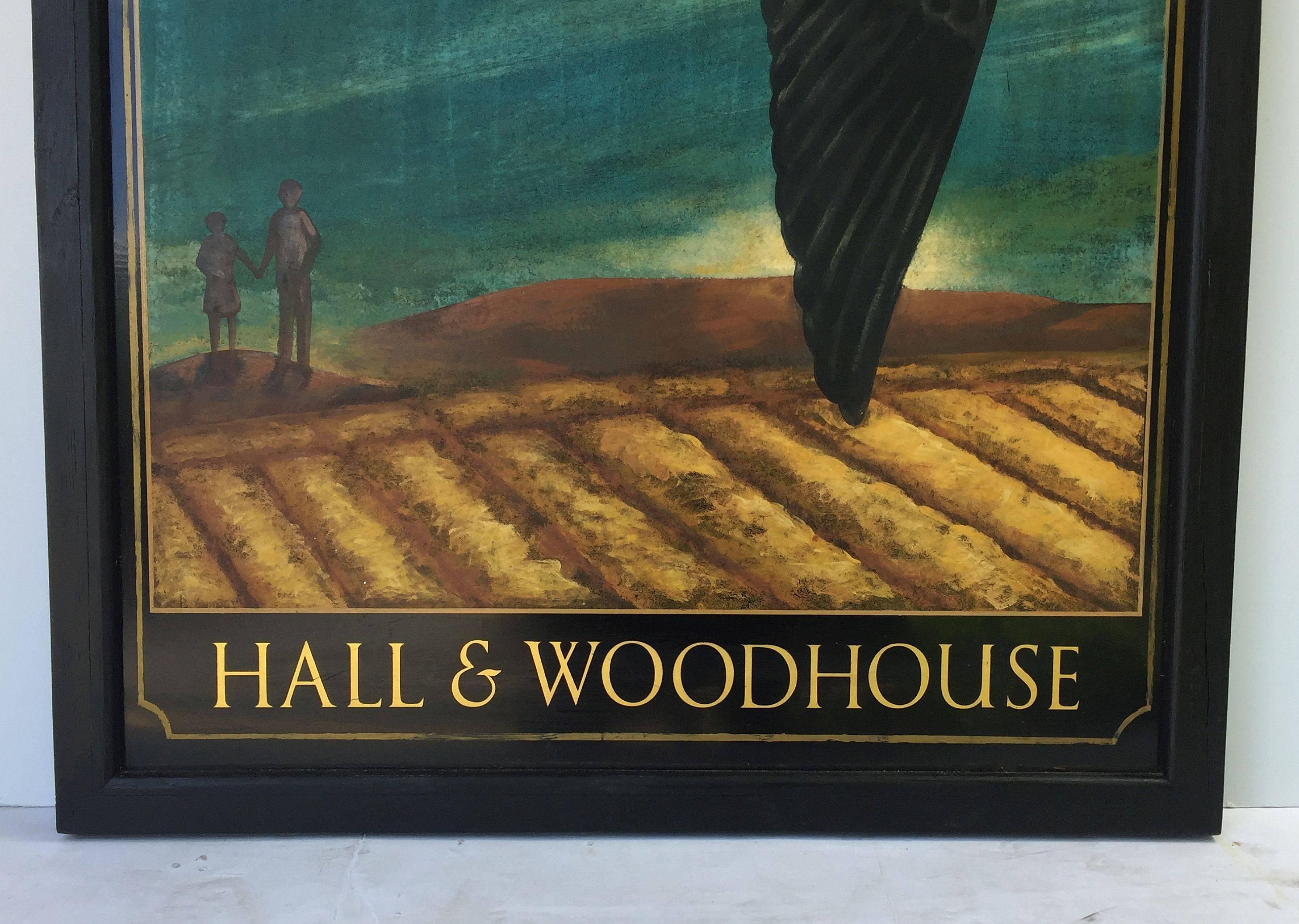 English Pub Sign, Hall & Woodhouse 'Swallow' 4
