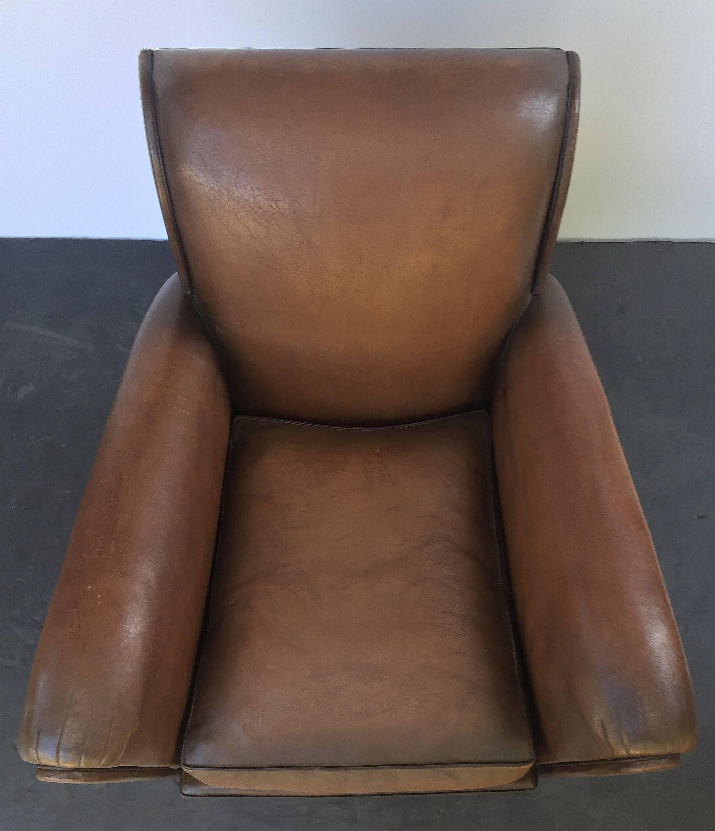 French Leather Club Chairs 'Individually Priced' 2