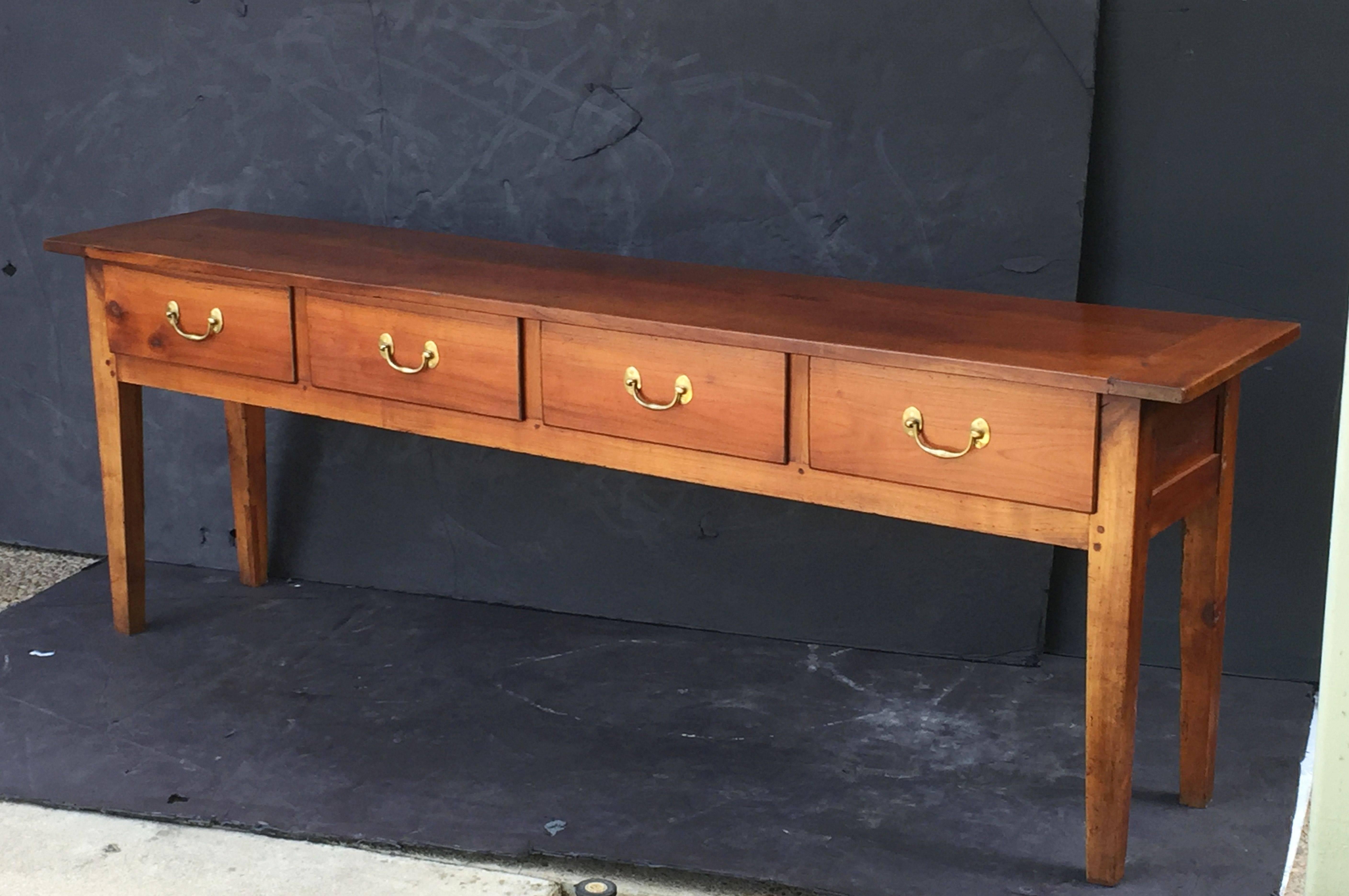 Country French Console Server or Sideboard of Cherry