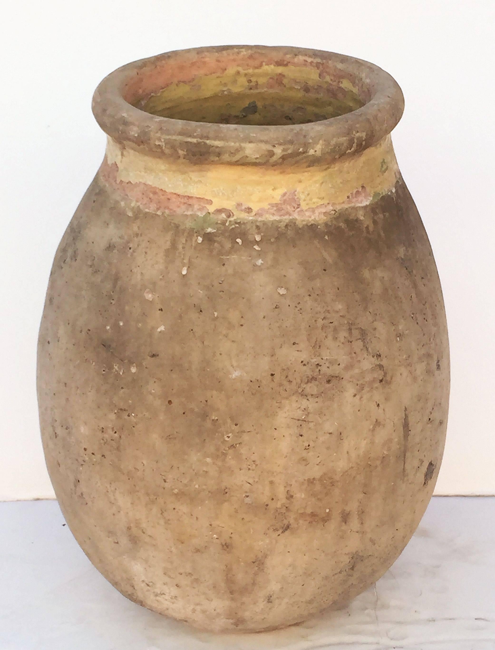 French Large Biot Garden Urn or Oil Jar from France