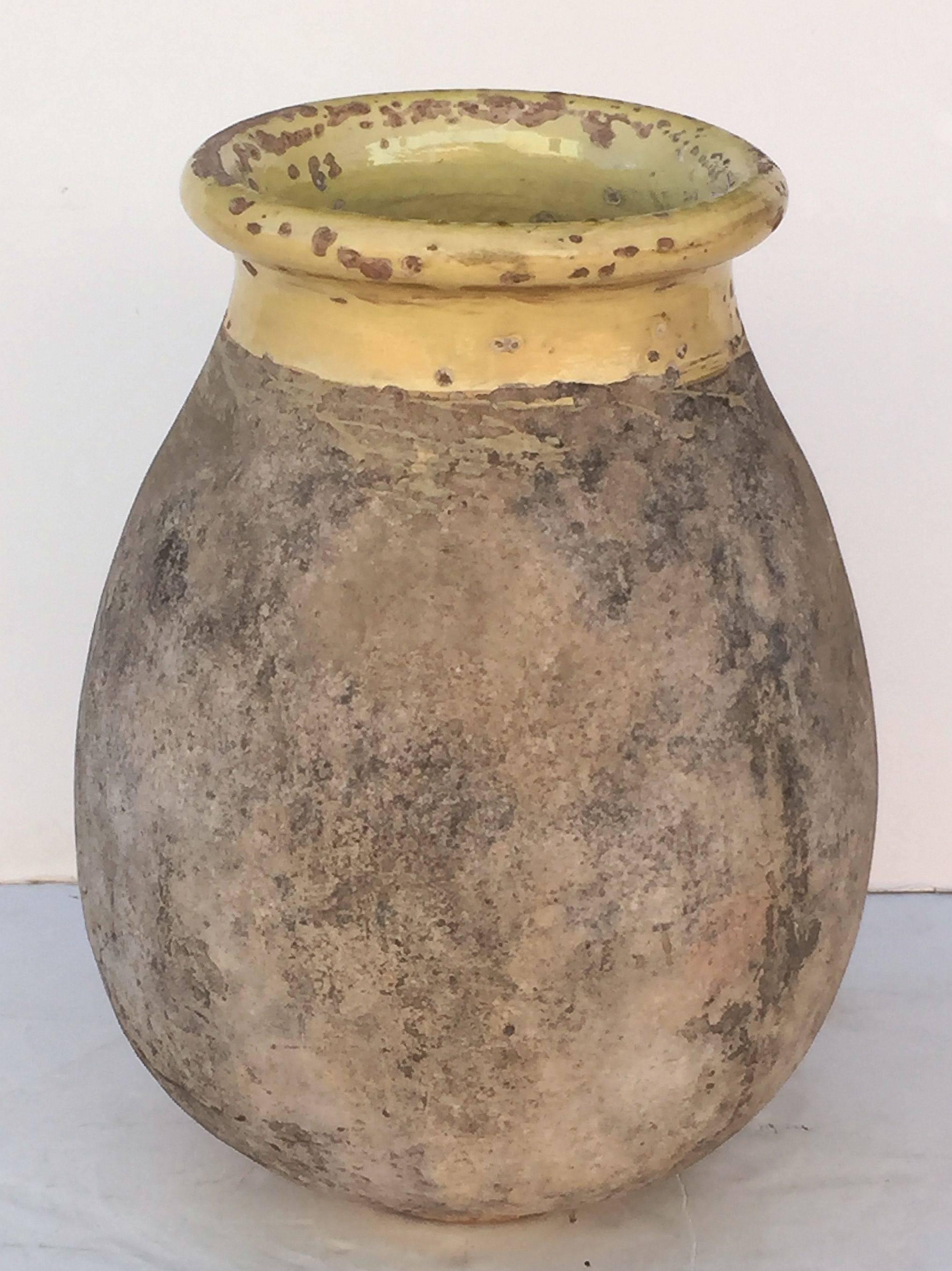 French Large Biot Garden Urn or Oil Jar from France