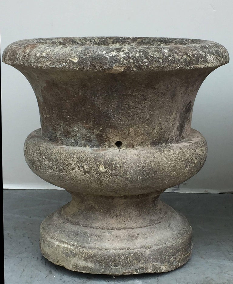 Large French Round Garden Stone Pots or Planters 'Individually Priced' at 1stDibs