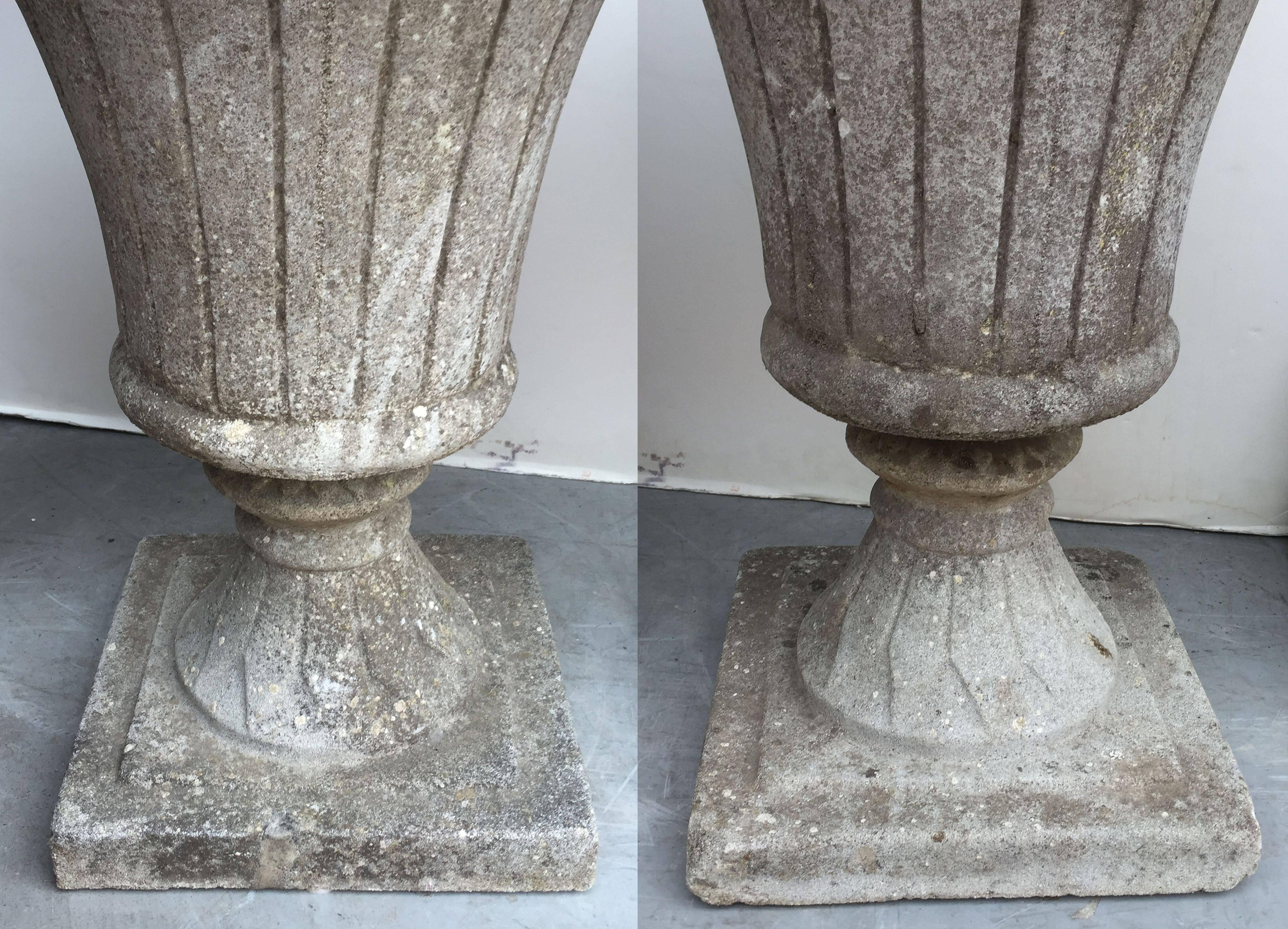English Garden Stone Urns in the Classical Style 'Individually Priced' 3
