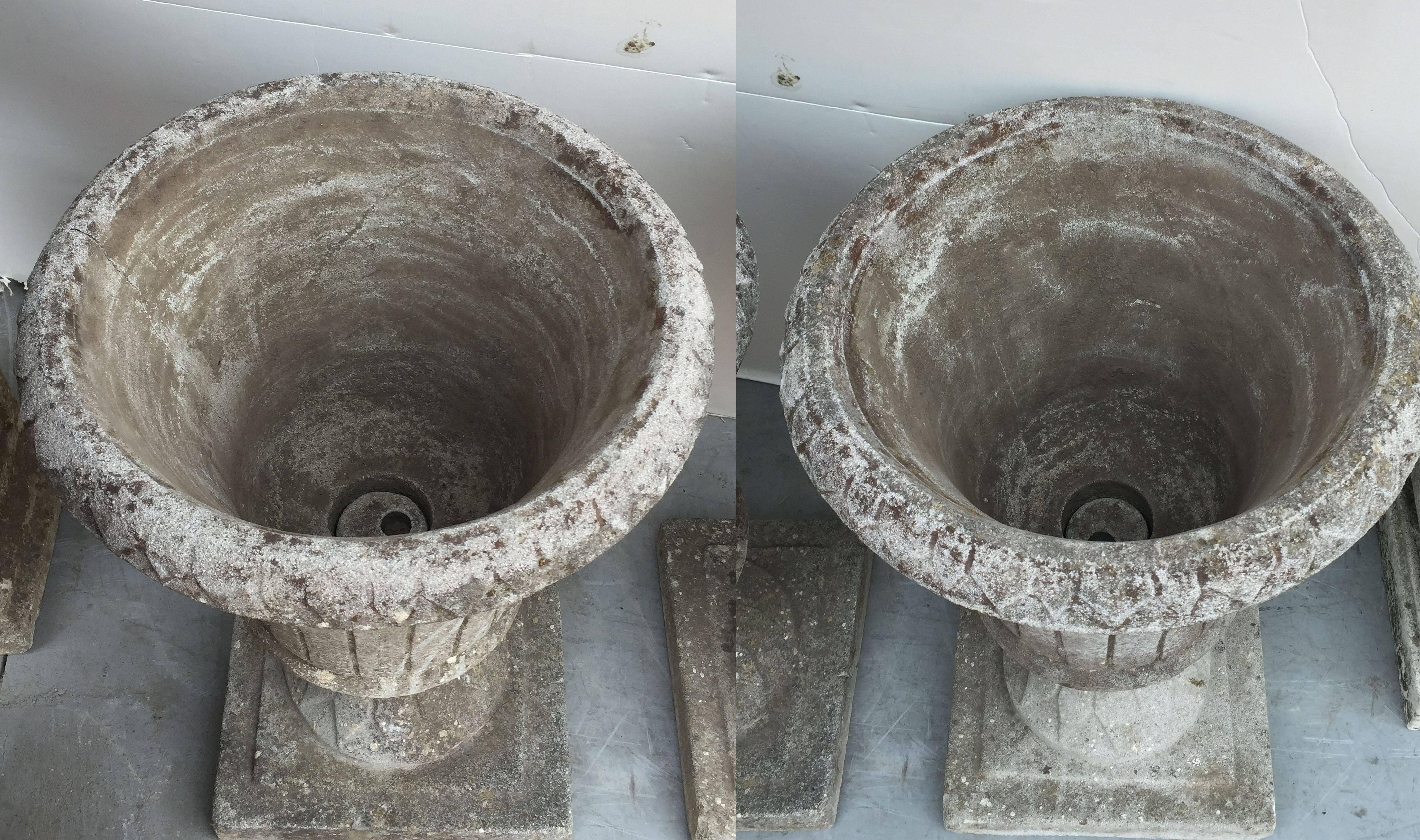 English Garden Stone Urns in the Classical Style 'Individually Priced' 4