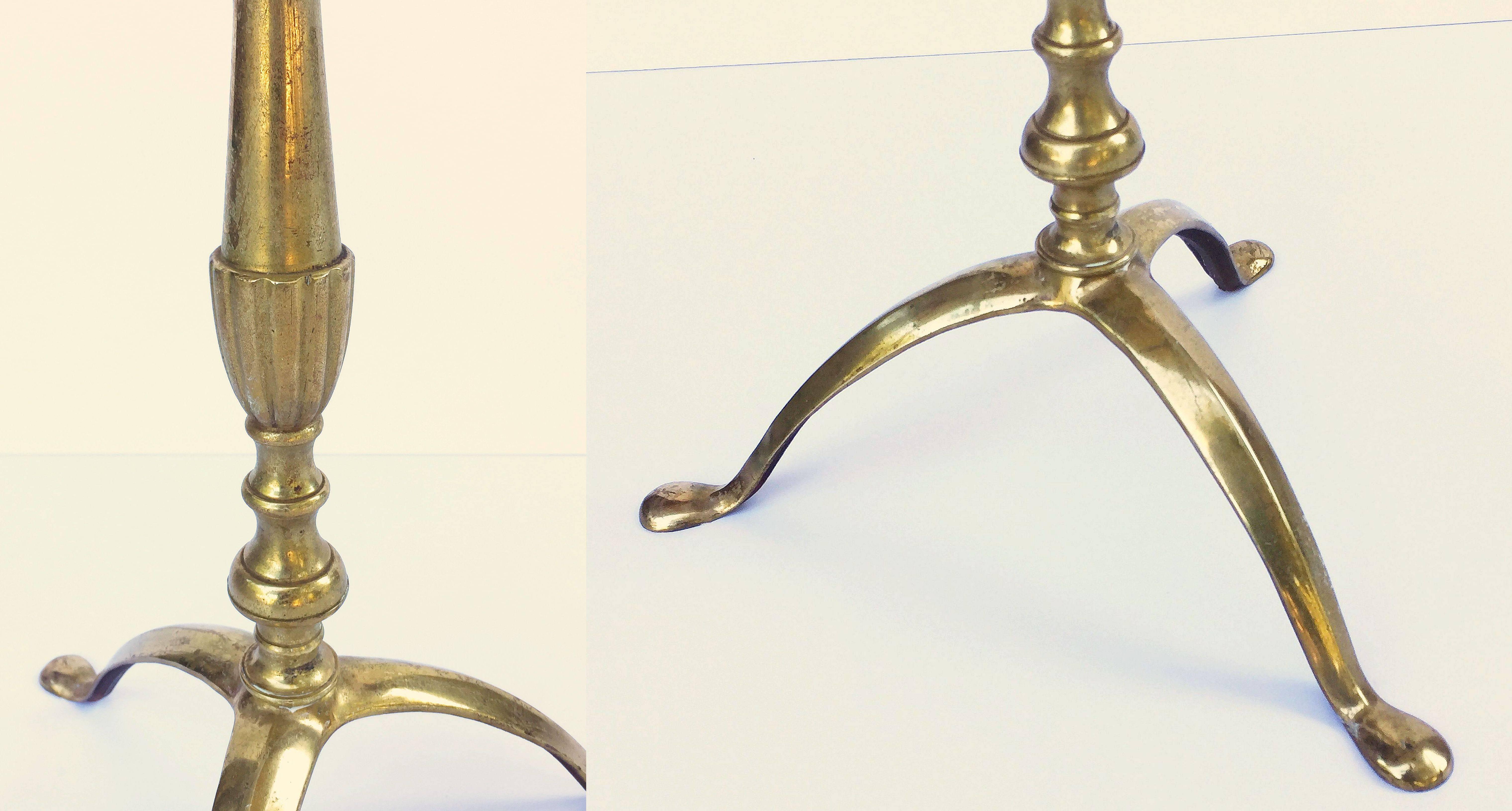 Regency Floor-Standing Candleholder or Candelabra of Brass from England For Sale 1