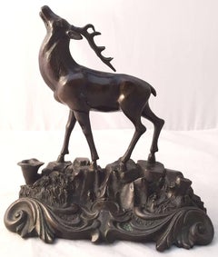 French Bronze Deer Statue
