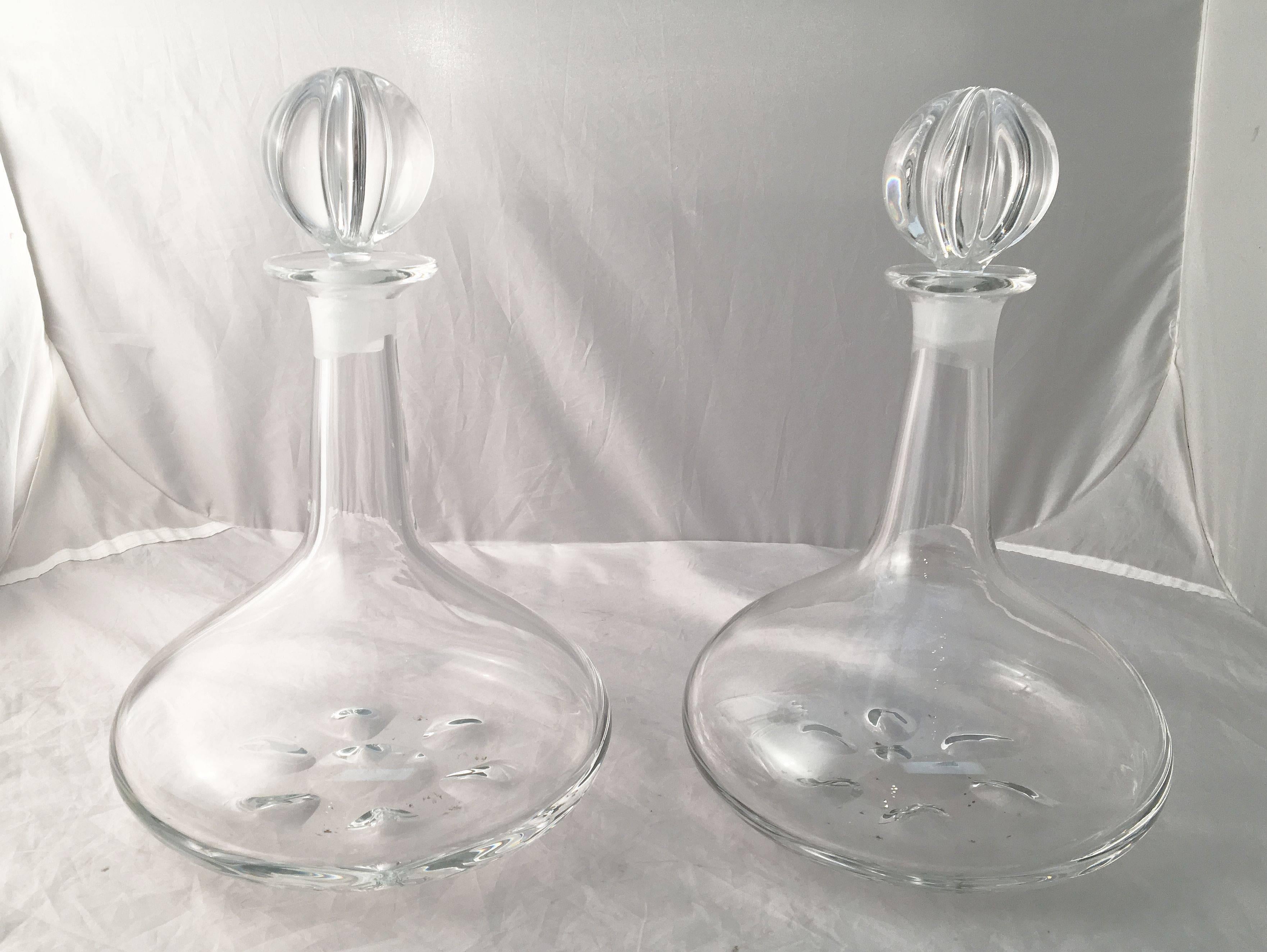 Orrefors Decantadores de bebidas de cristal de Nils Landberg 'Precio individual' Cristal en venta