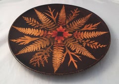 Grande caricatore rotondo in Fernware di Mauchline, Scozia