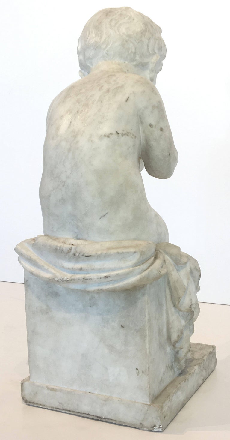 Italian Marble Sculpture of a Child at 1stDibs