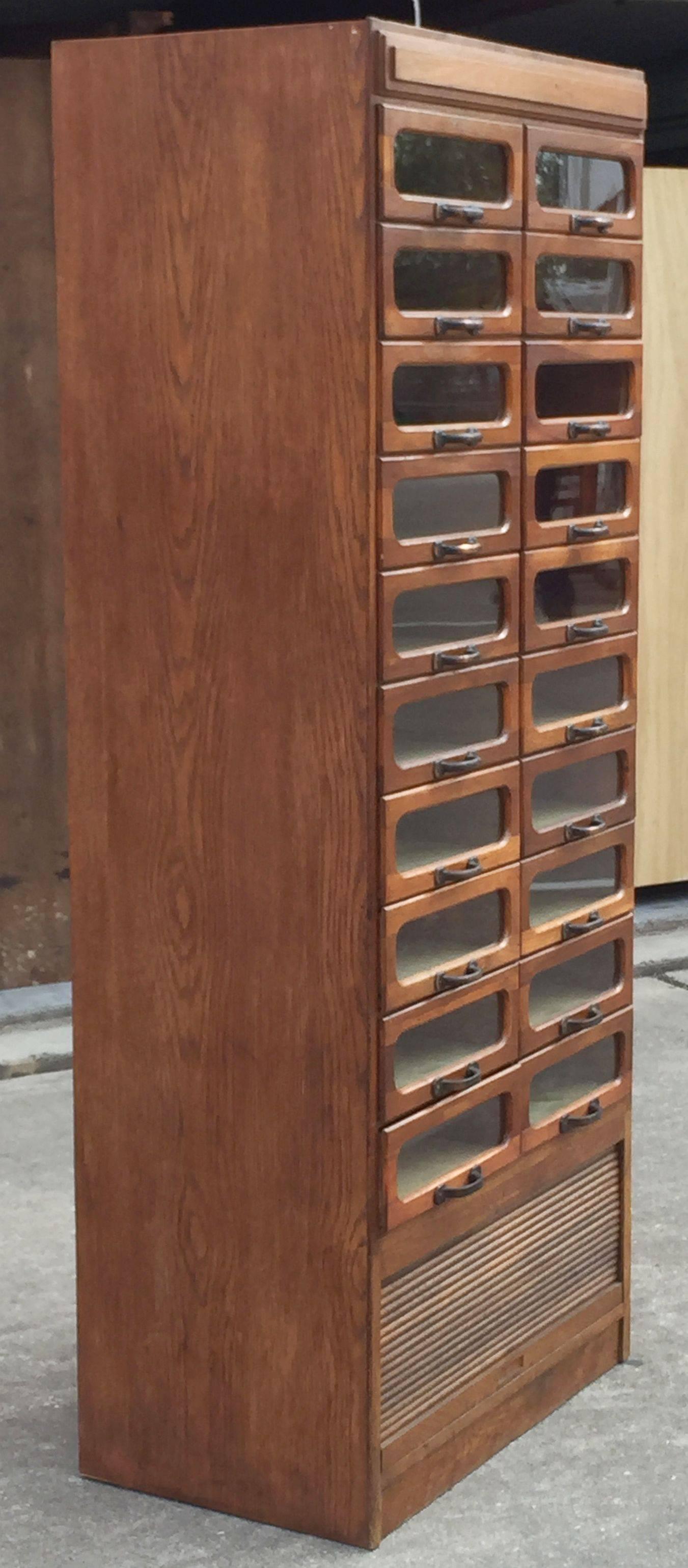 20th Century Large English Haberdasher's Cabinet