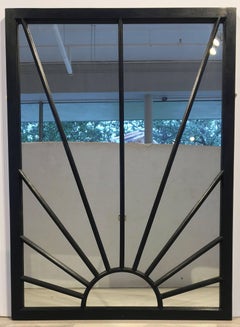 English Rectangular Black Frame Mirrors (H 48 3/4 x W 35 3/4)