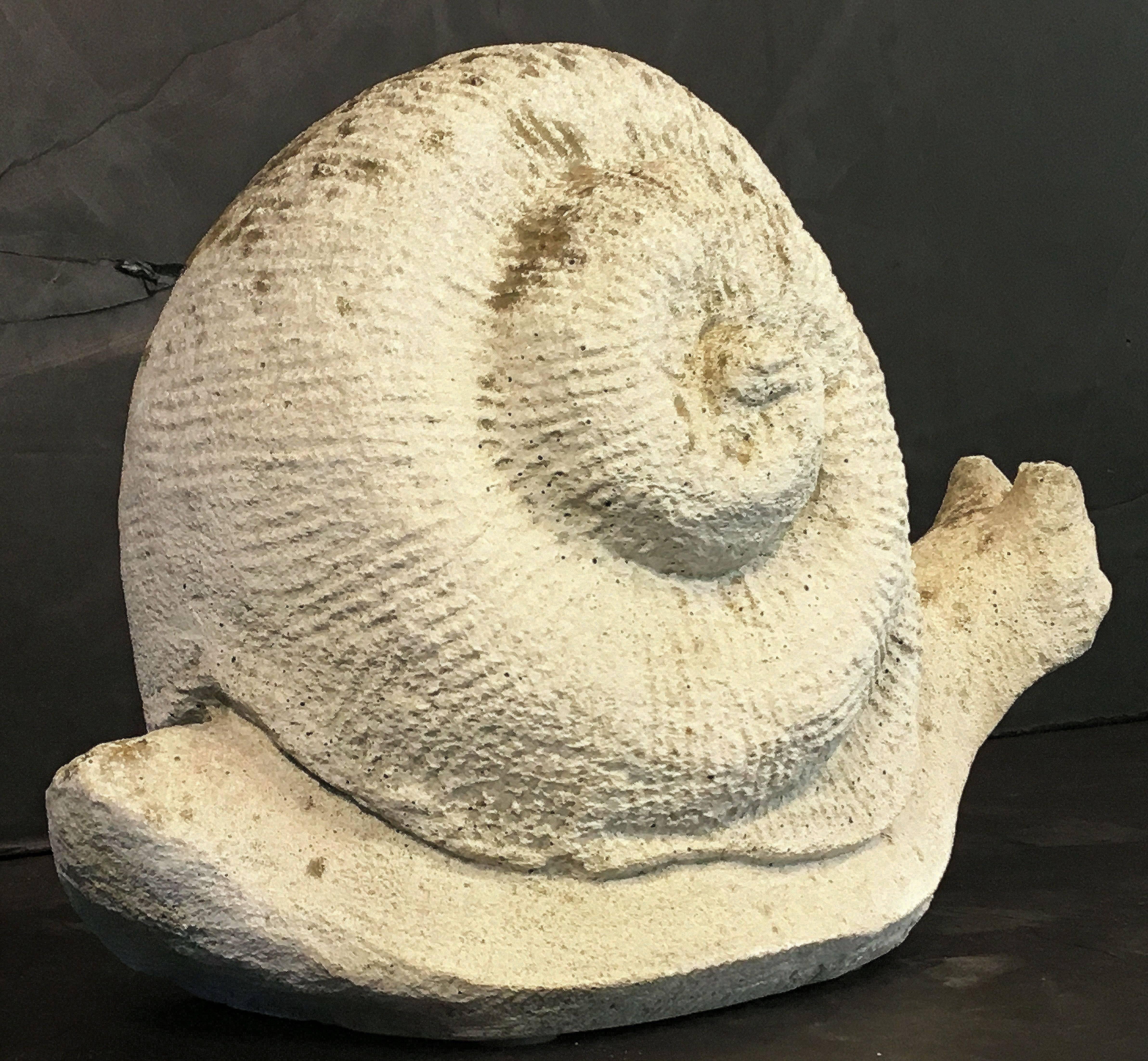Cast Stone Large English Garden Stone Ornamental Snail