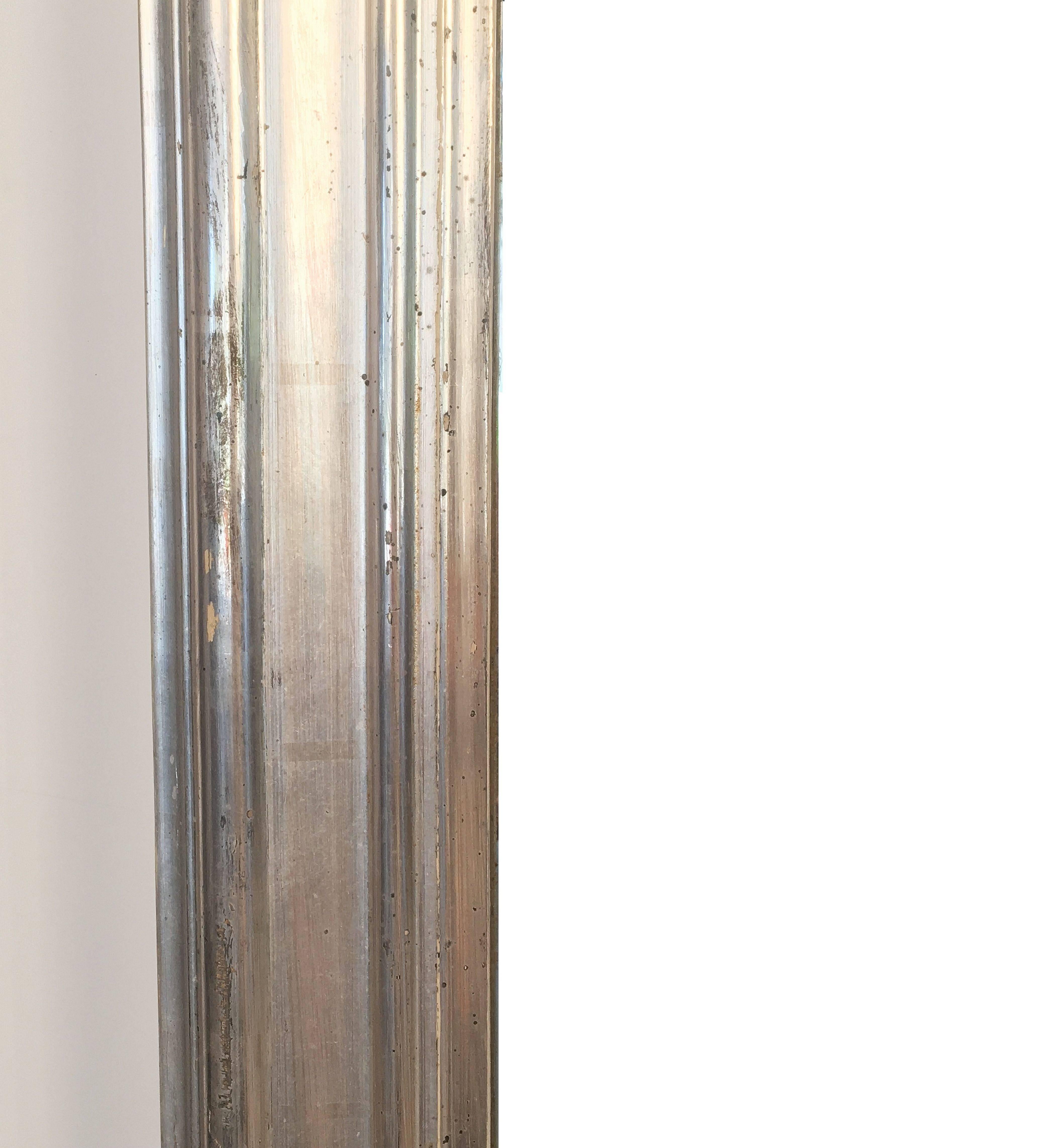 Louis Philippe Silver Gilt Mirror (H 53 1/2 x W 32) 3