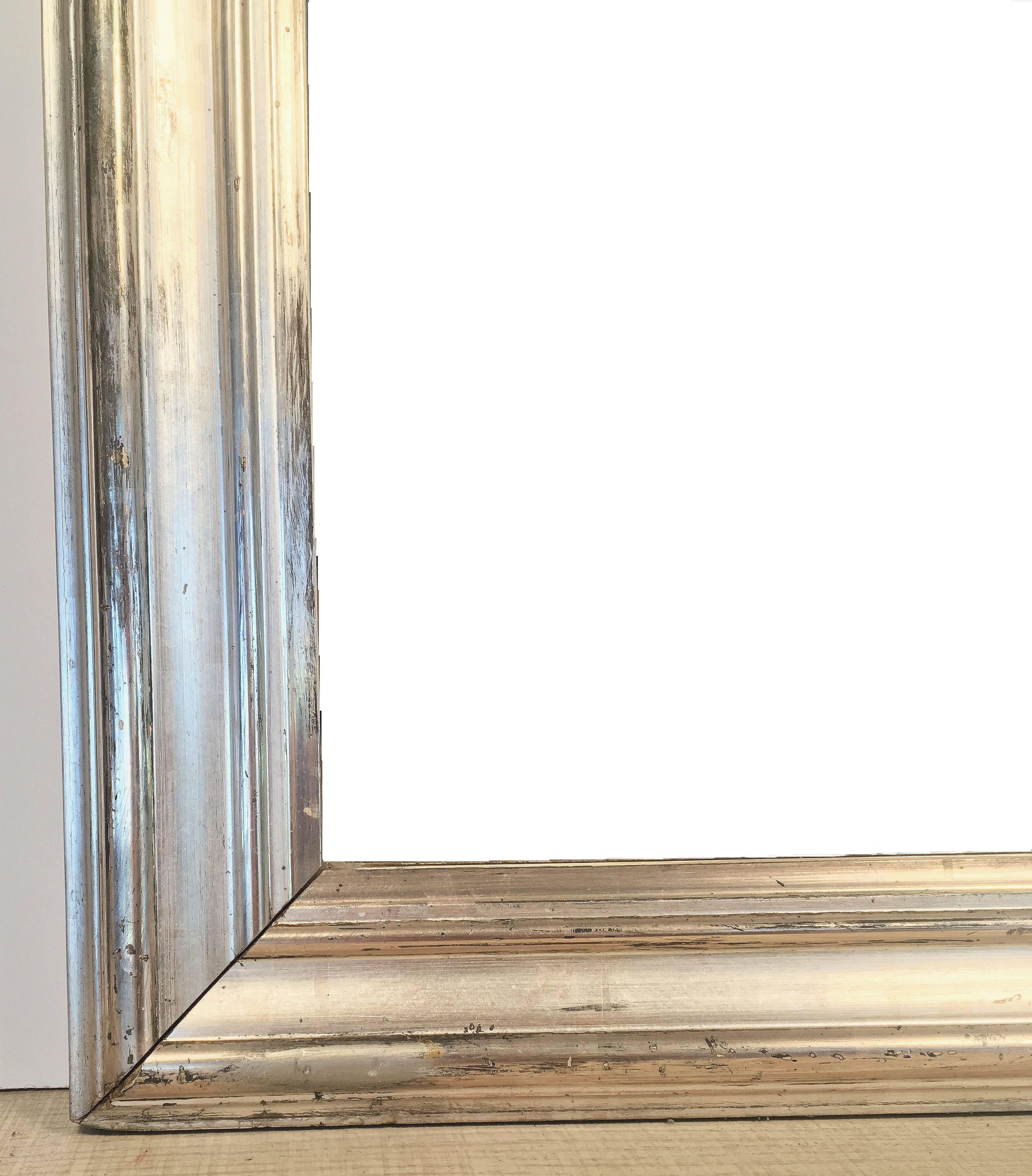 Louis Philippe Silver Gilt Mirror (H 53 1/2 x W 32) 2