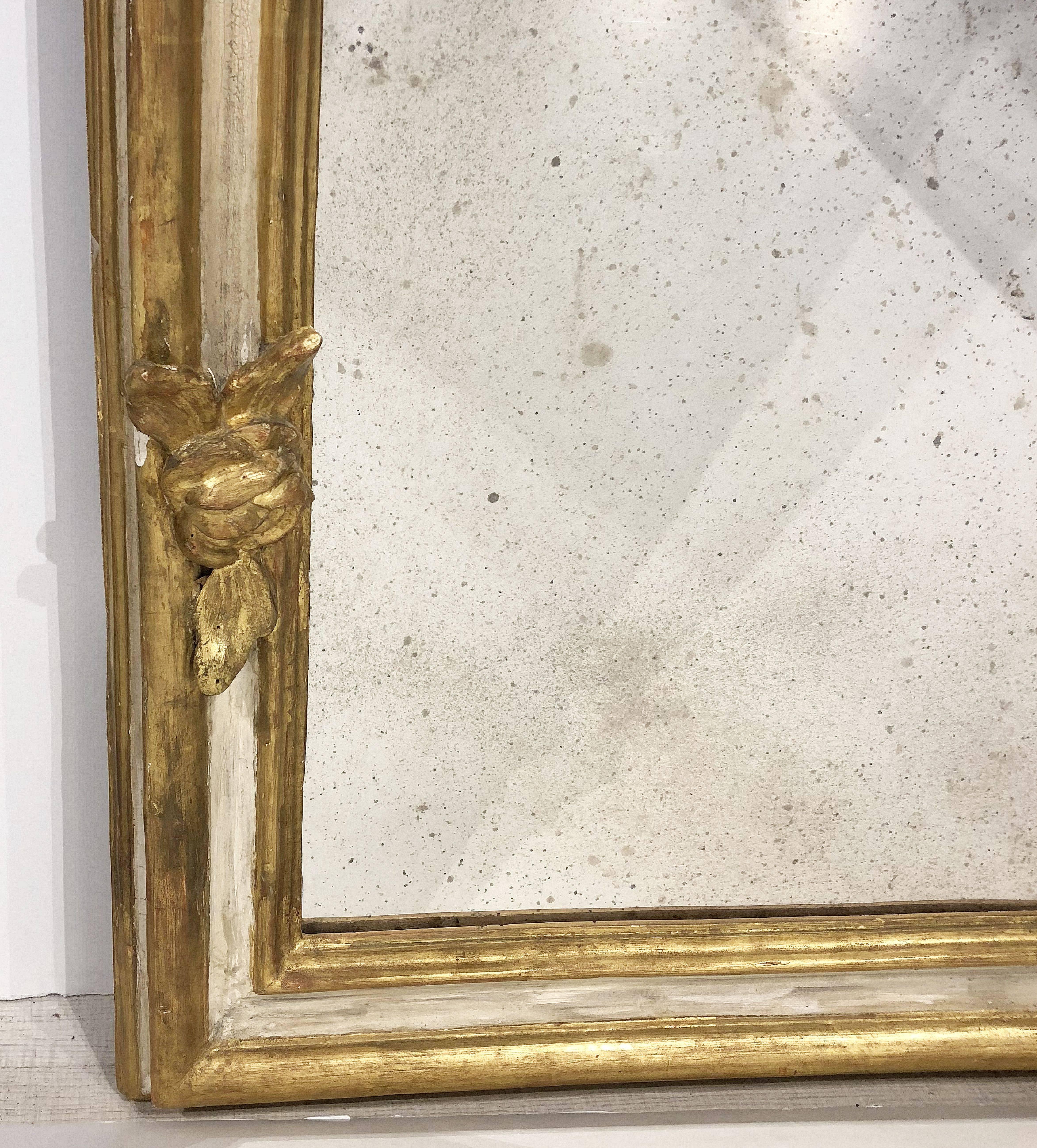 Large Italian Gilt Hall Mirror (H 65 x W 37) 1