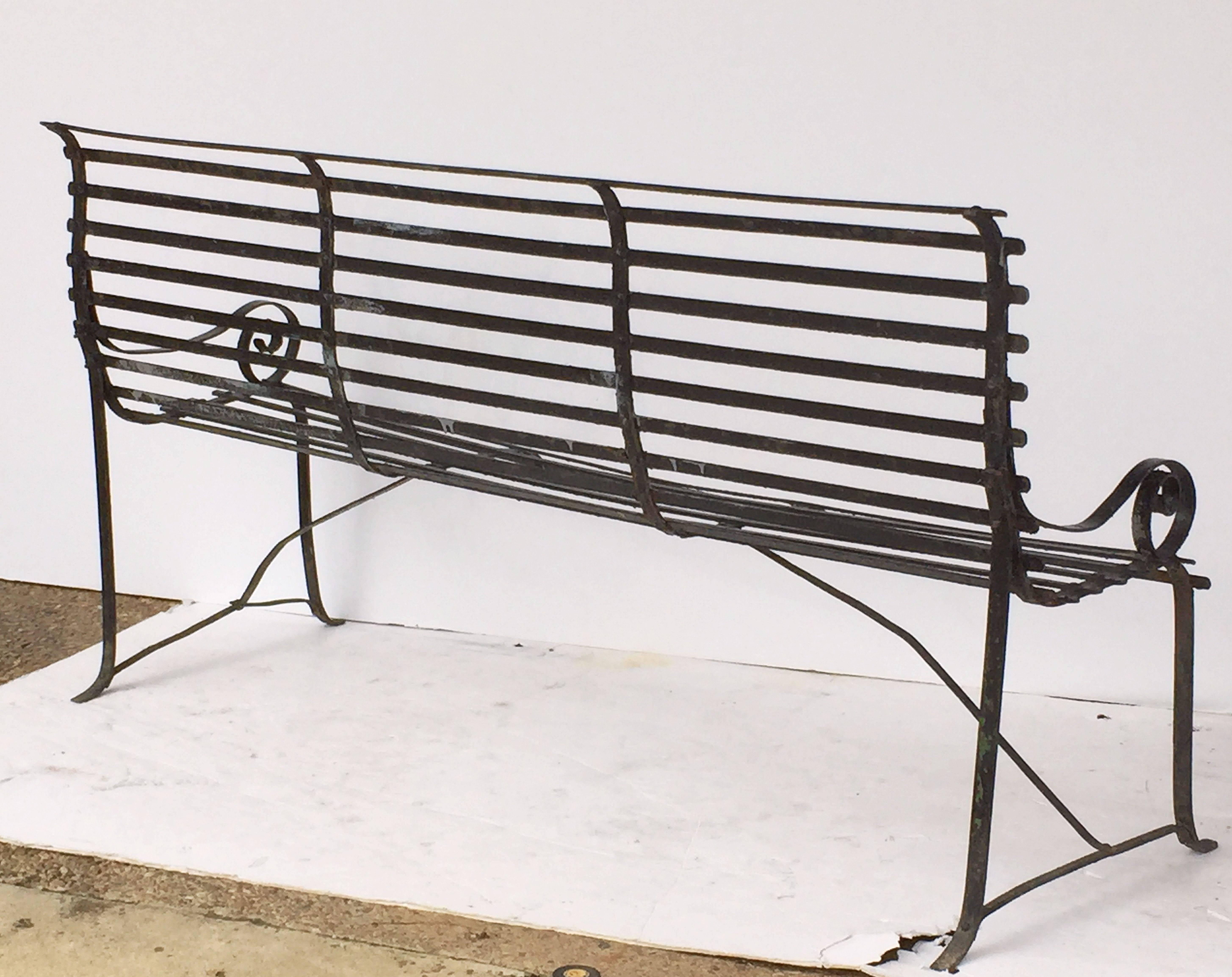 American Garden Seating Bench of Painted Iron 5