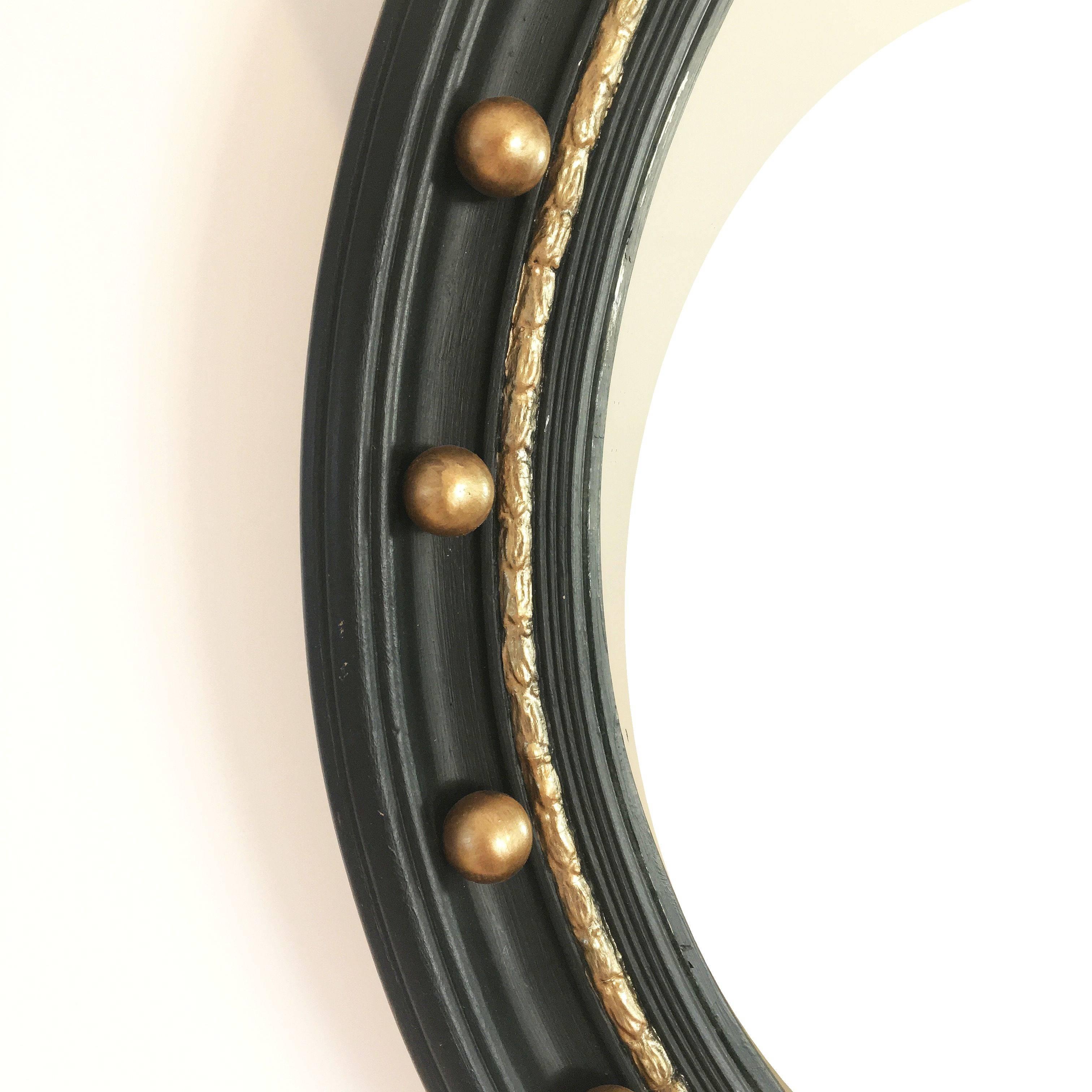 black convex mirror