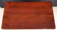 Table de bistro ou de pub anglaise en fonte avec plateau en bois