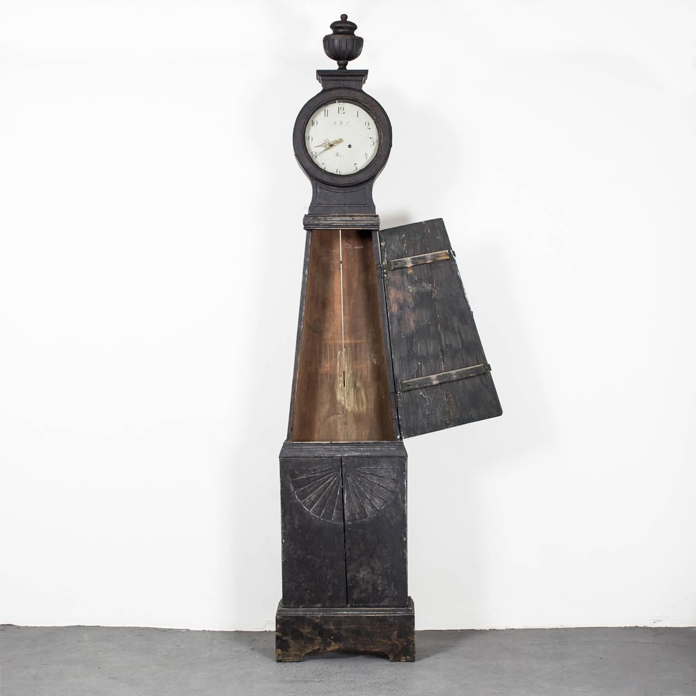 Floor clock made during the 18th century in Sweden, a so called 