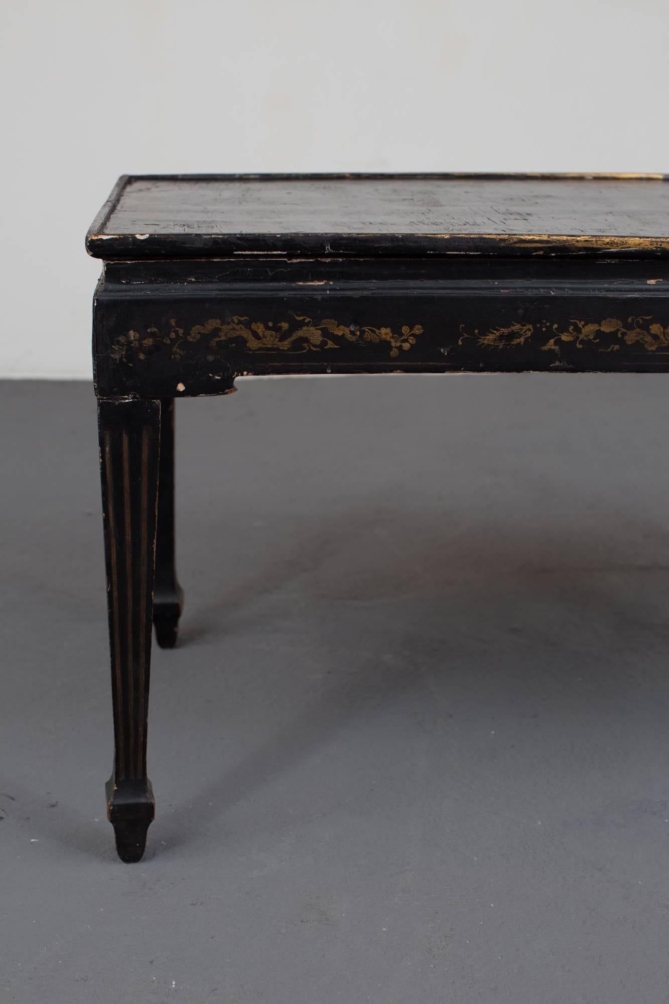 Coffee Swedish Gustavian 18th Century Black a La Chinoiserie Sweden 5