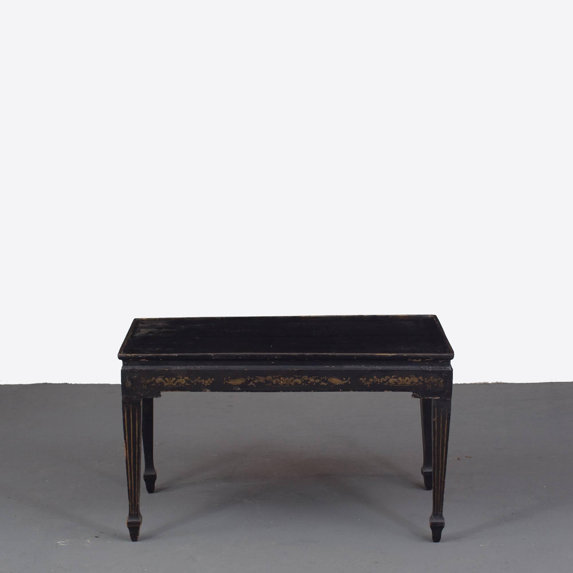 Coffee Swedish Gustavian 18th Century Black a La Chinoiserie Sweden 3