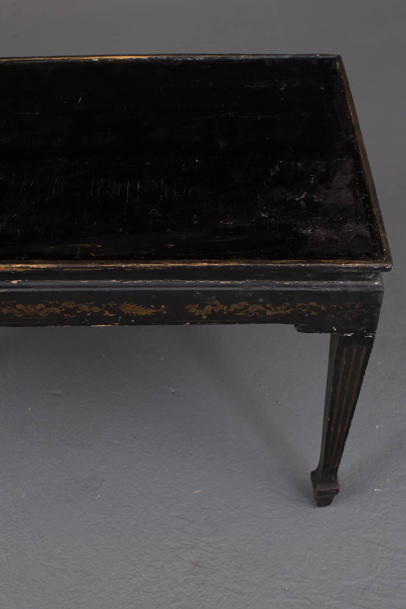 Coffee Swedish Gustavian 18th Century Black a La Chinoiserie Sweden 4