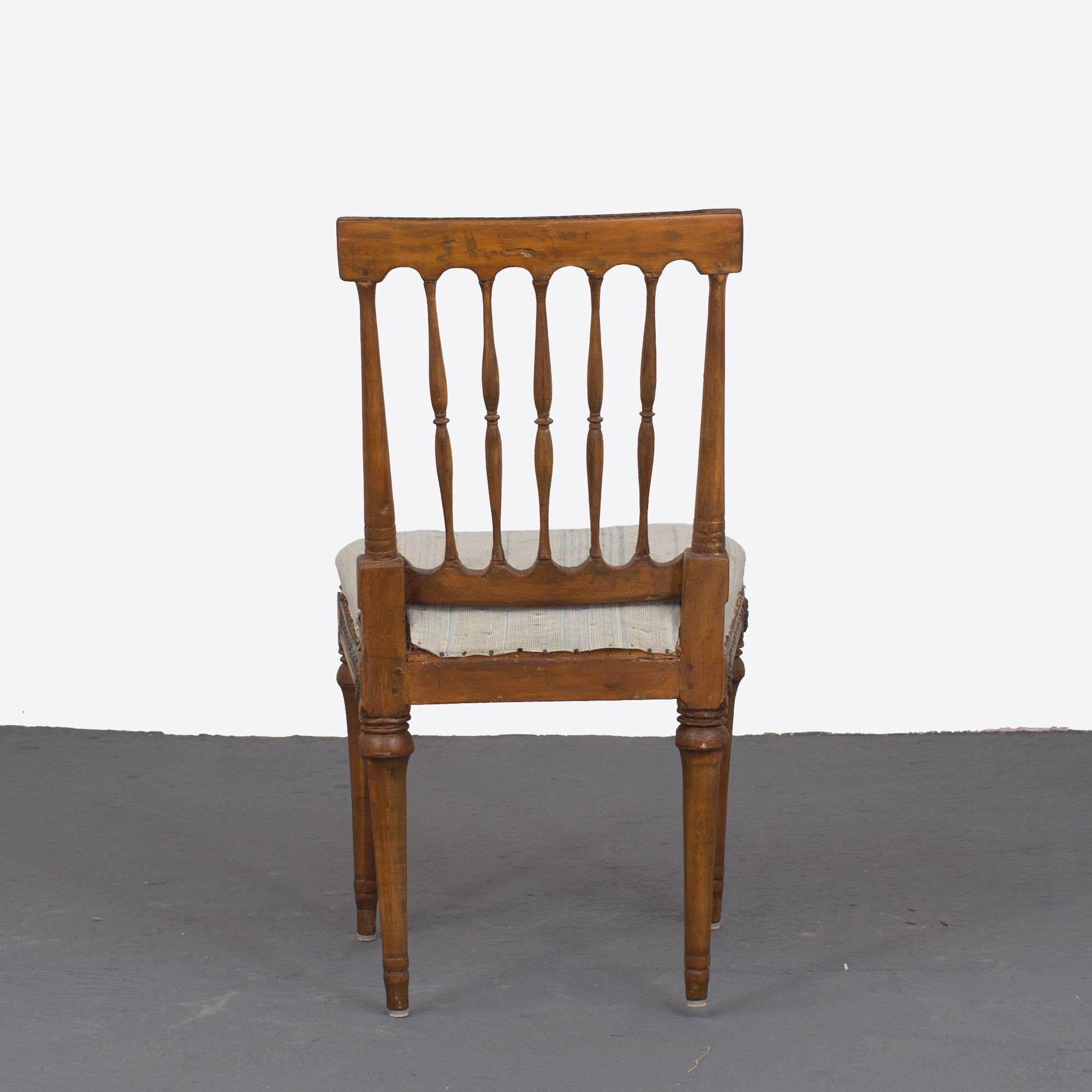 Pair of Side Chairs Gustavian Period Sweden In Good Condition In New York, NY