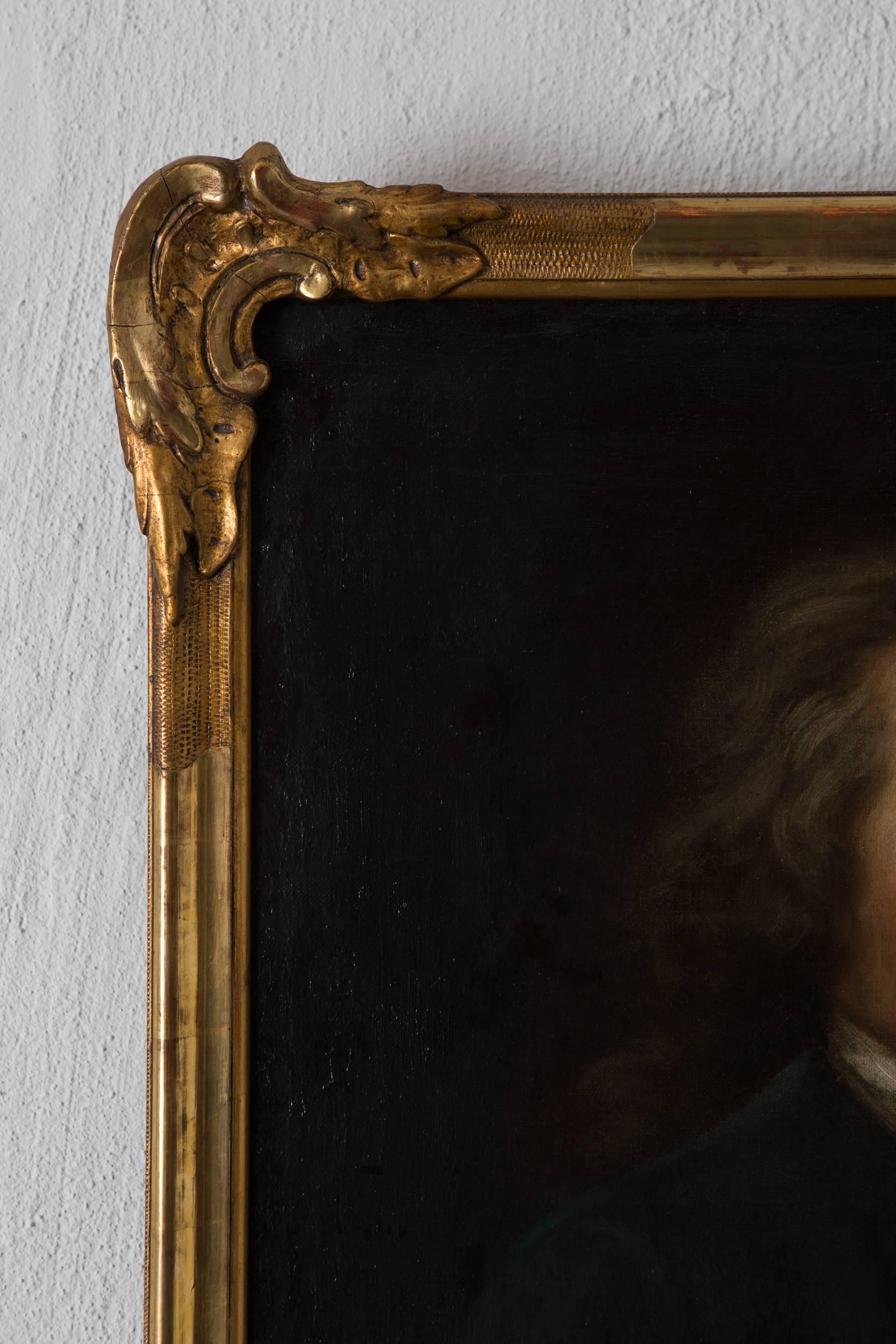 Portrait de Robert Gardelle Peinture à l'huile suisse, 18e siècle, Suisse. Portrait peint par Robert Gardelle. Signé a tergo / au dos R. Gardelle.

Robert Gardelle est né dans une famille de la bourgeoisie genevoise, il est le deuxième de quatre
