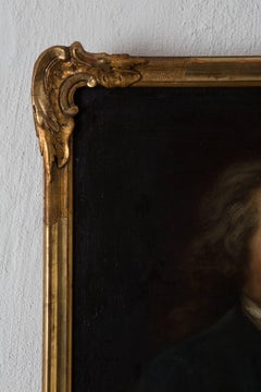 Robert Gardelle Signed Portrait Swiss Oil Painting, 18th Century, Switzerland