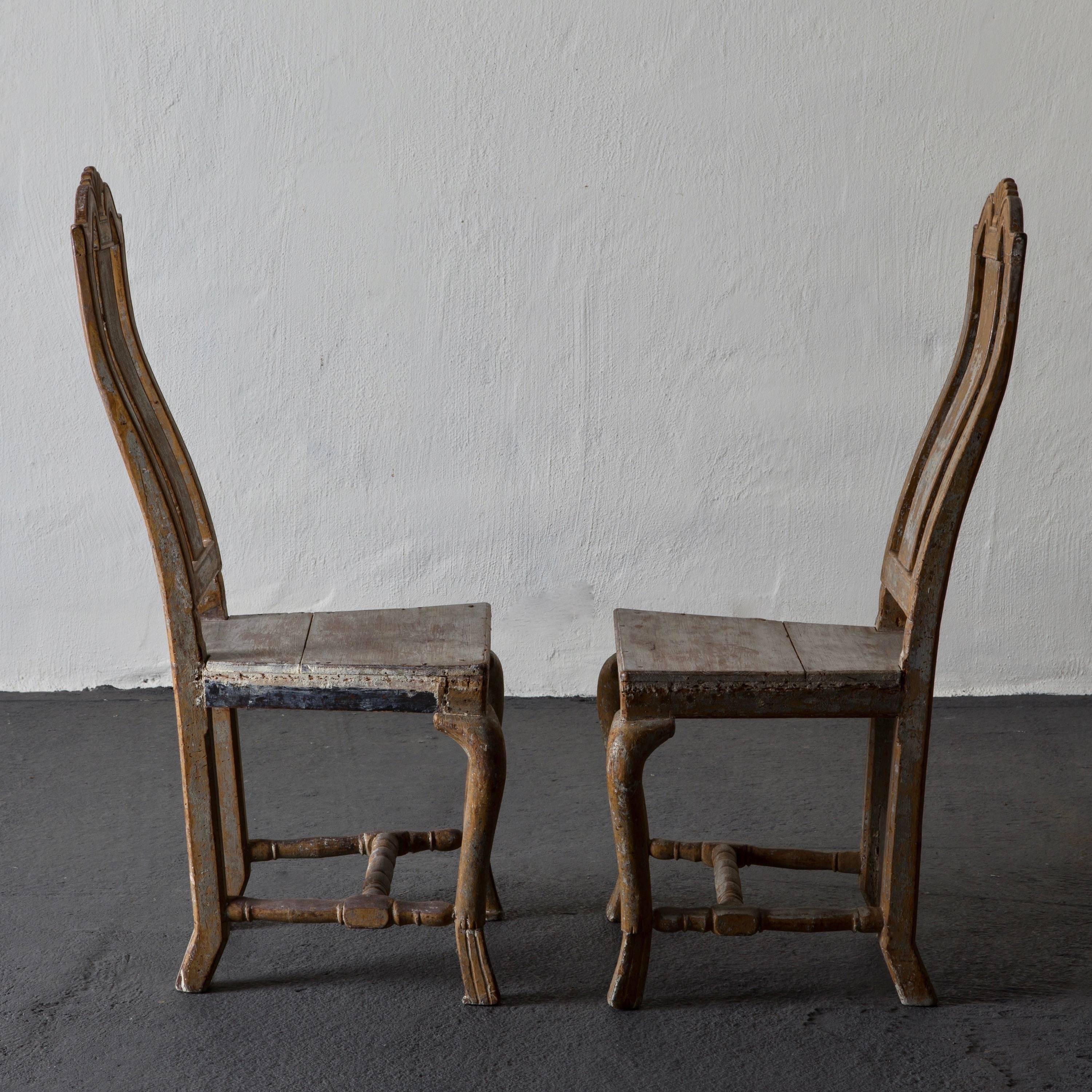 Chairs Side Chairs Swedish Baroque, 18th Century, Sweden In Good Condition In New York, NY