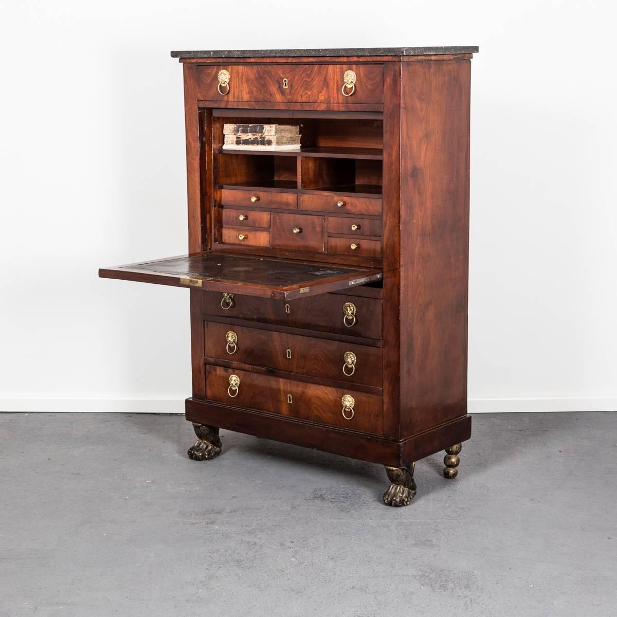 Secretary Empire Neoclassical French 19th Century France In Good Condition In New York, NY