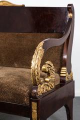 Settee, Mahogany, Empire Period, Russia