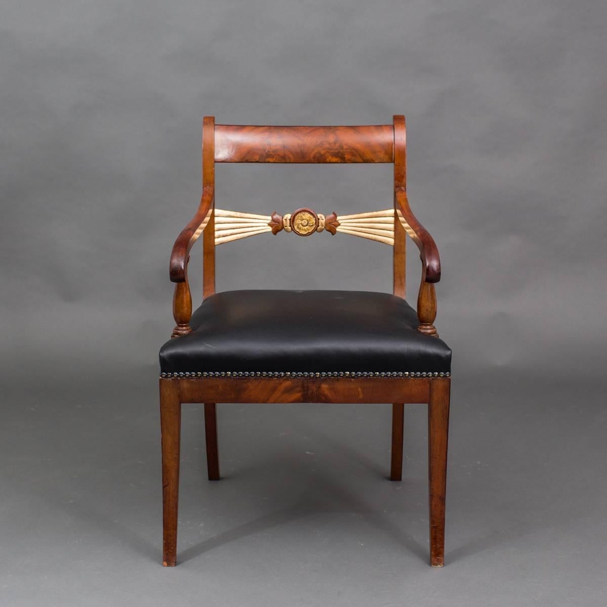 Ensemble de quatre fauteuils anglais du 19ème siècle Angleterre  Bon état - En vente à New York, NY