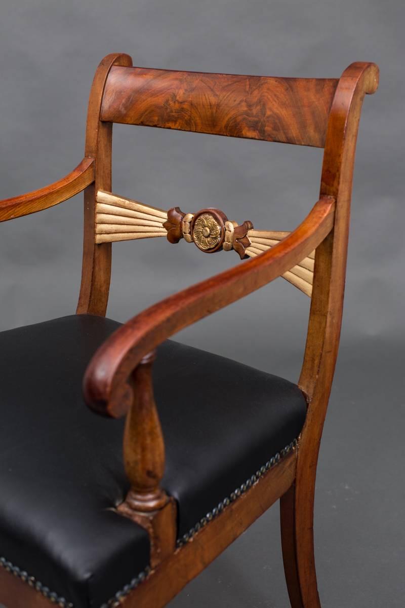 Regency Ensemble de quatre fauteuils anglais du 19ème siècle Angleterre  en vente