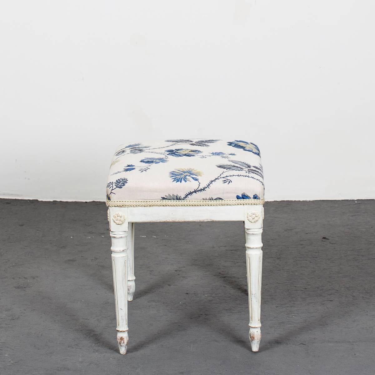 Painted A Pair of Swedish Gustavian Stools