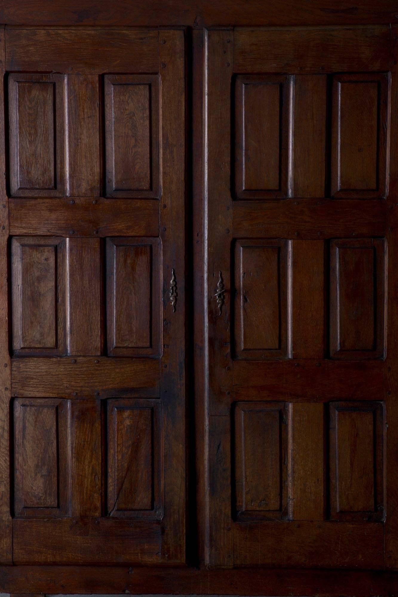 Cabinet Renaissance French 17th Century Oak France. A beautiful cabinet made during the Renaissance period ealry 18th in France. Interior with shelves. Gorgeous patina. All wood and original finish. 