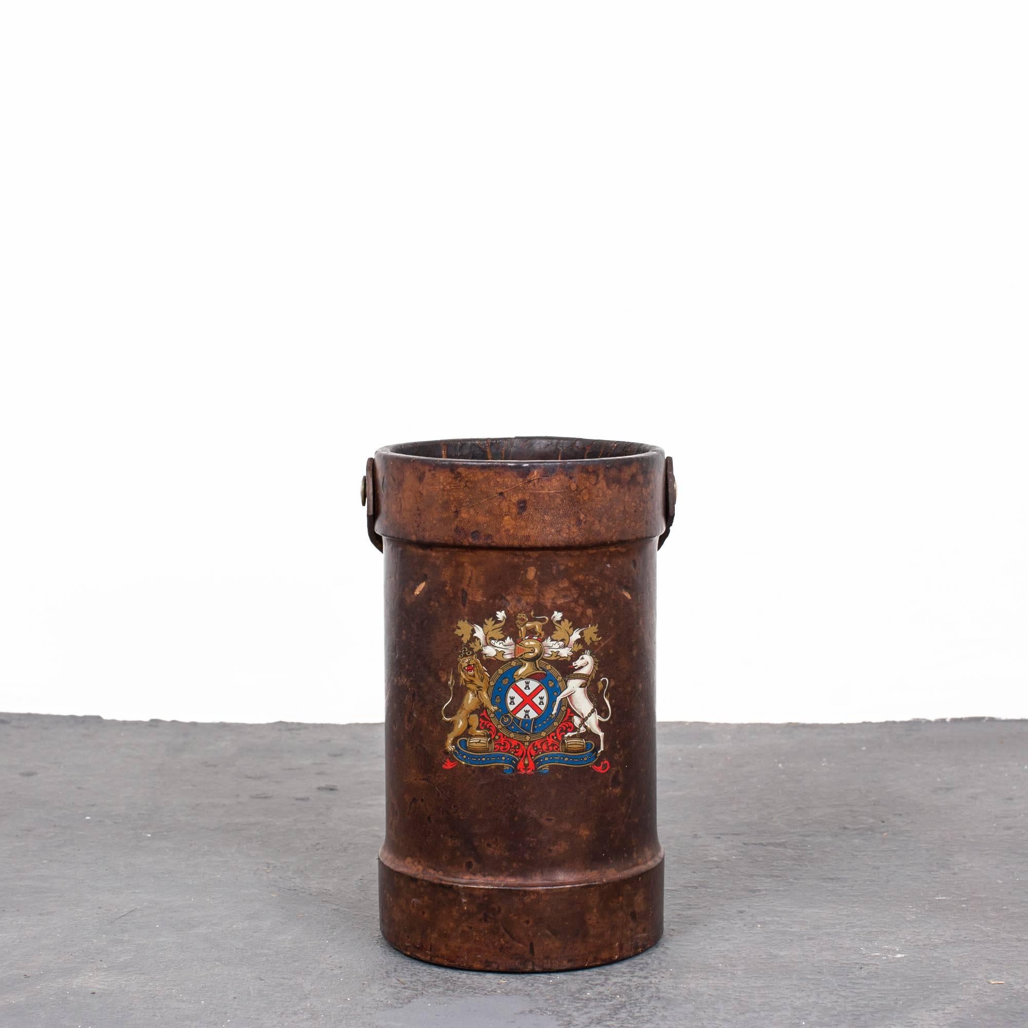 Fire bucket made in England during the 19th century. Canes are not included in the price. Canes are $100-$250 each.