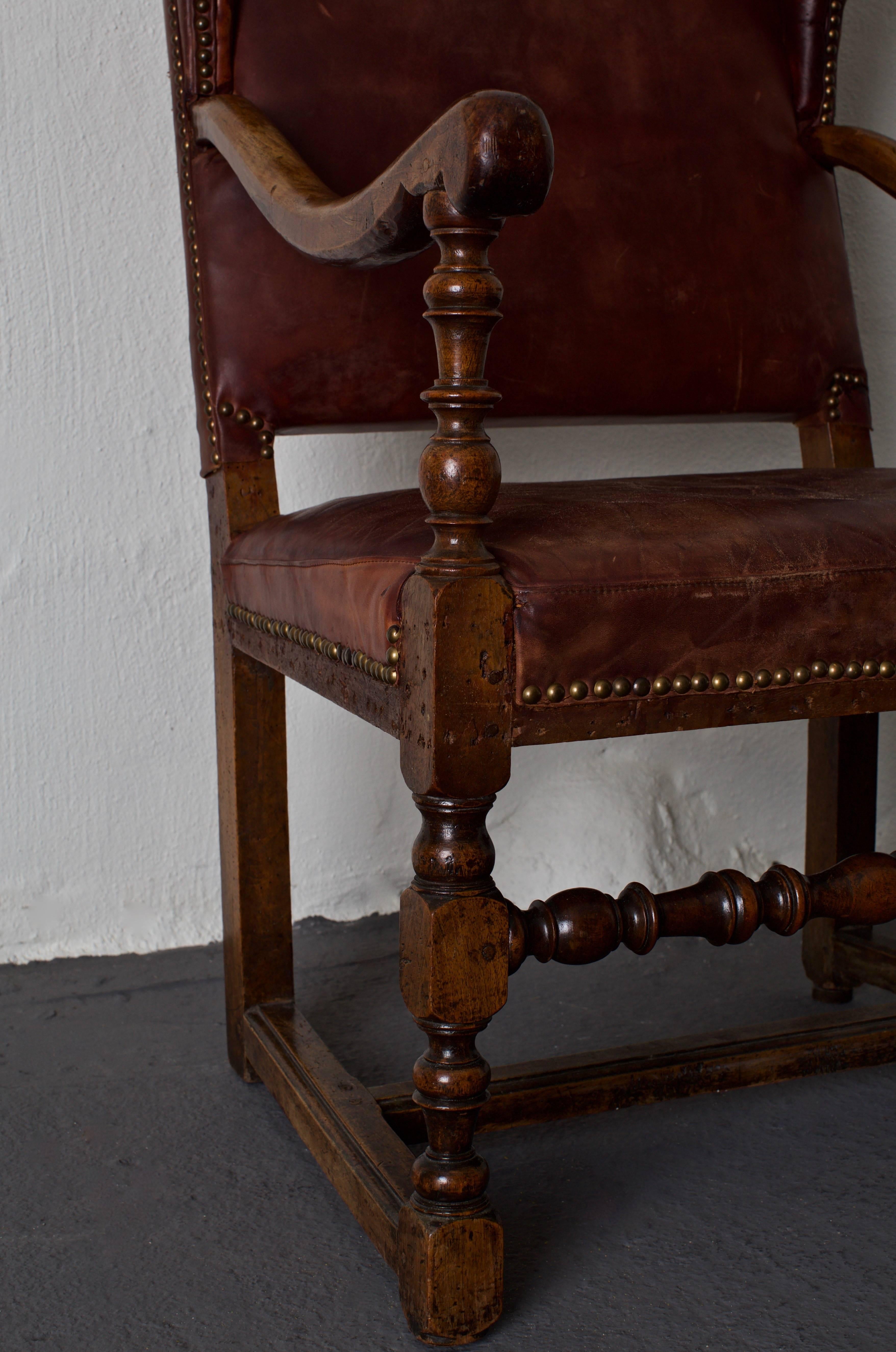 Chair Wingback Swedish Baroque Period Sweden 1