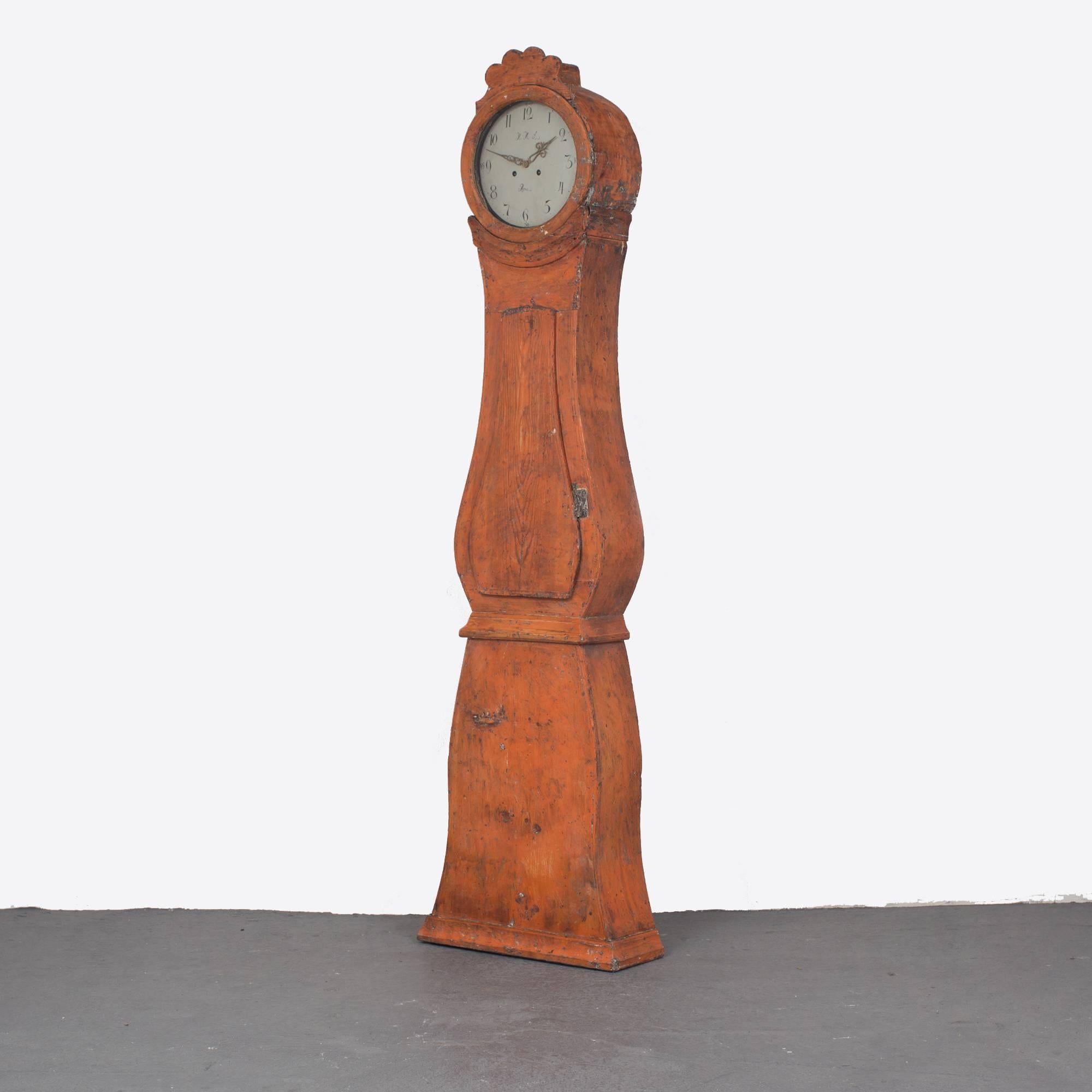 Floor Clock 19th Century Mora, Sweden In Good Condition In New York, NY