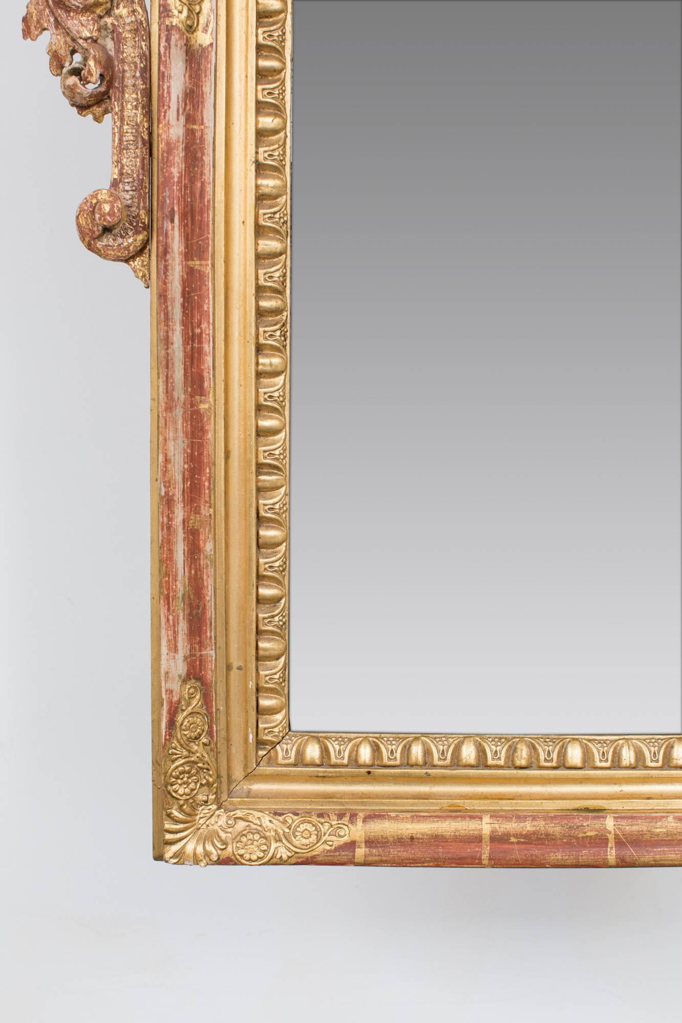 Wall Mirror Baroque Europe In Good Condition In New York, NY