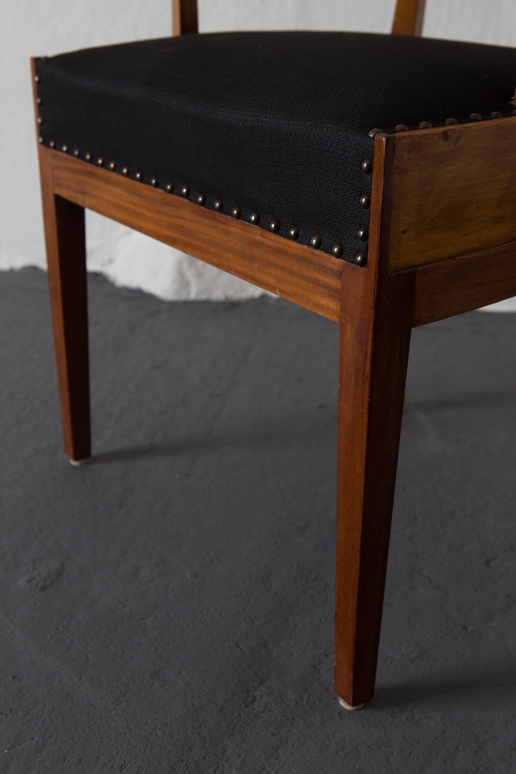 Desk Chair Swedish, 19th Century Neoclassical 2